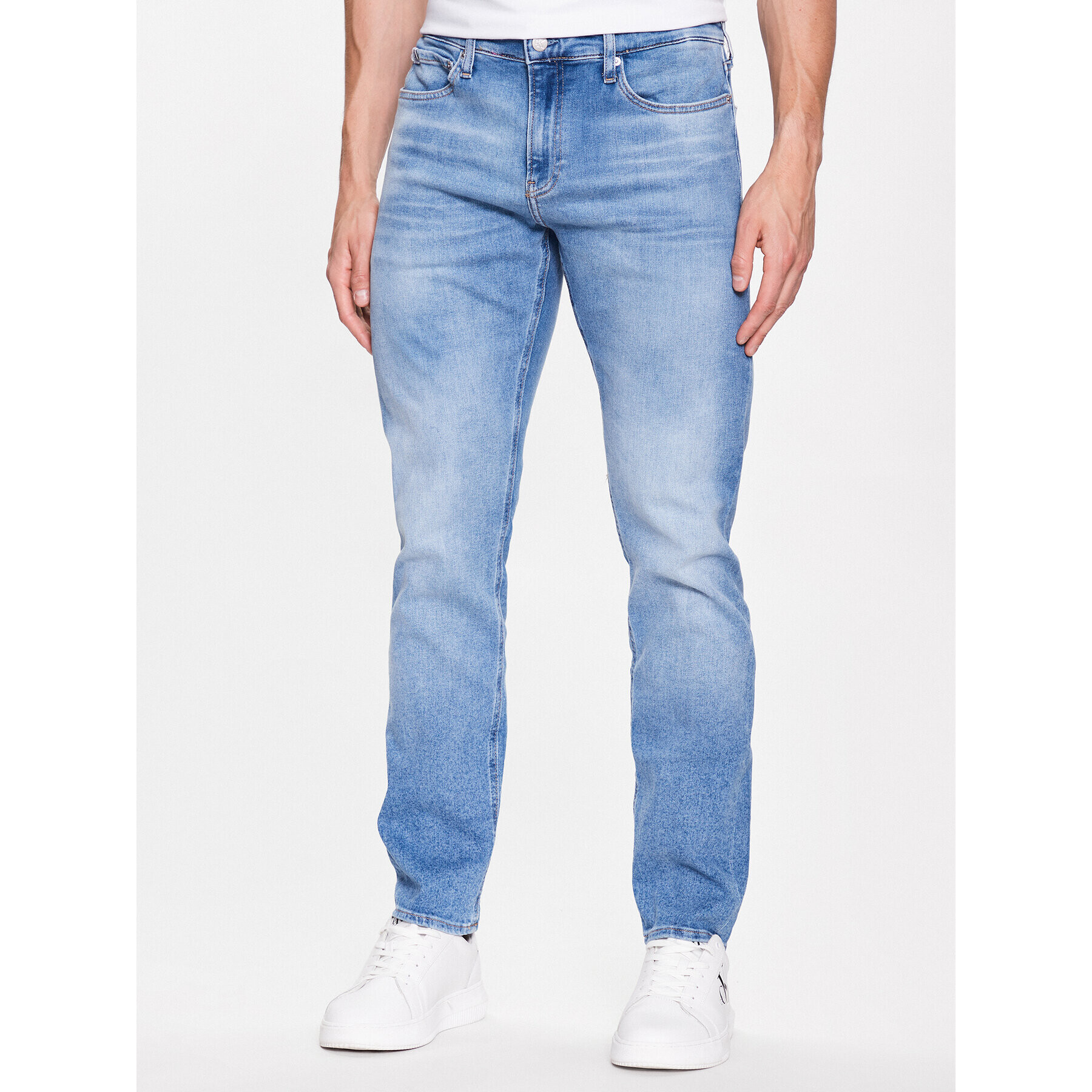 Calvin Klein Jeans Дънки J30J322806 Син Slim Fit - Pepit.bg