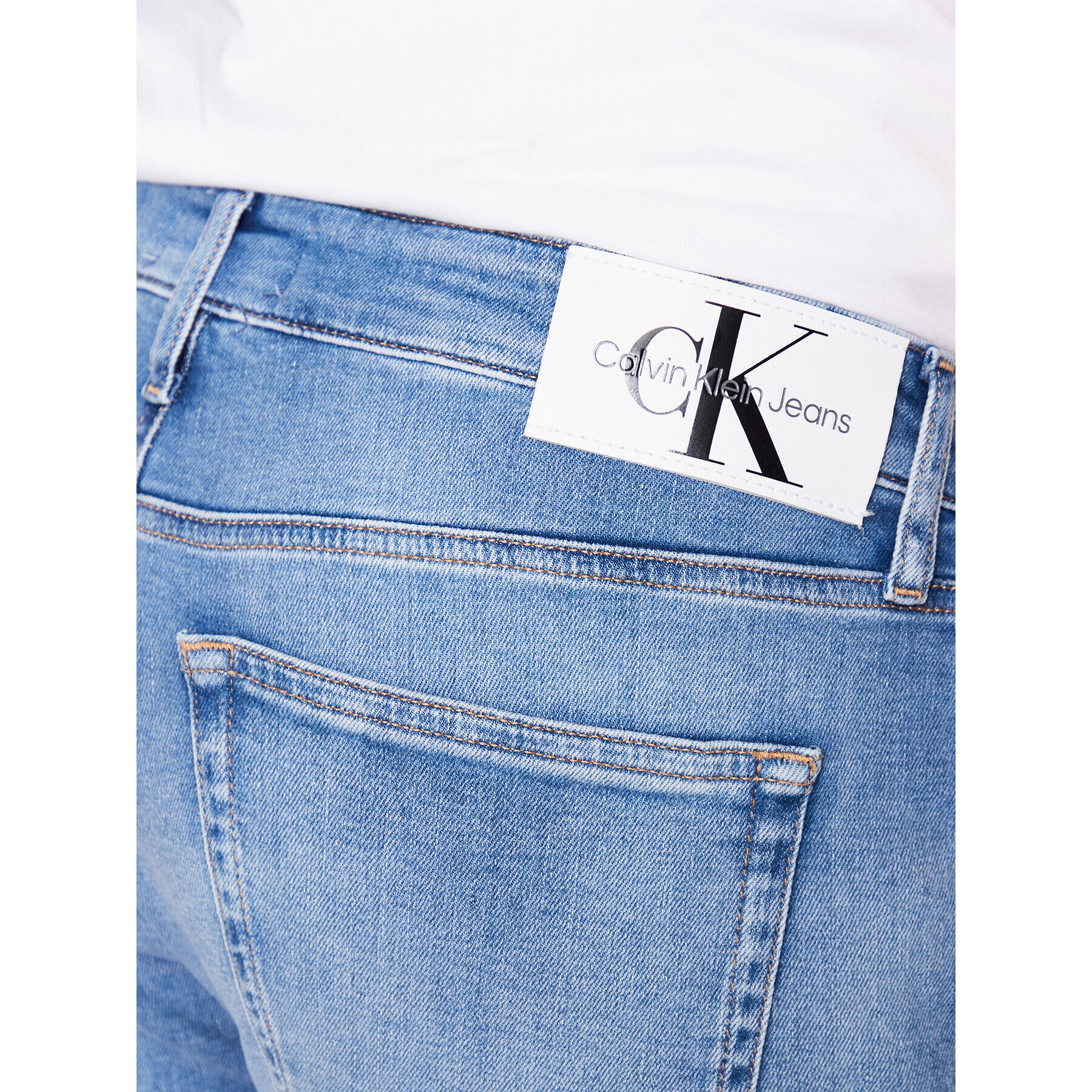 Calvin Klein Jeans Дънки J30J322806 Син Slim Fit - Pepit.bg