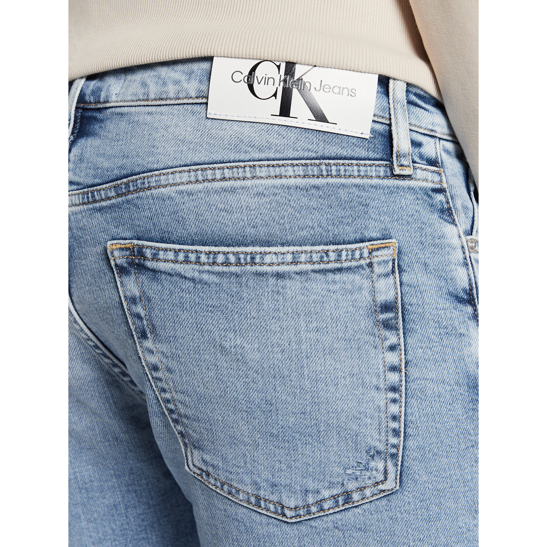 Calvin Klein Jeans Дънки J30J322808 Син Slim Fit - Pepit.bg