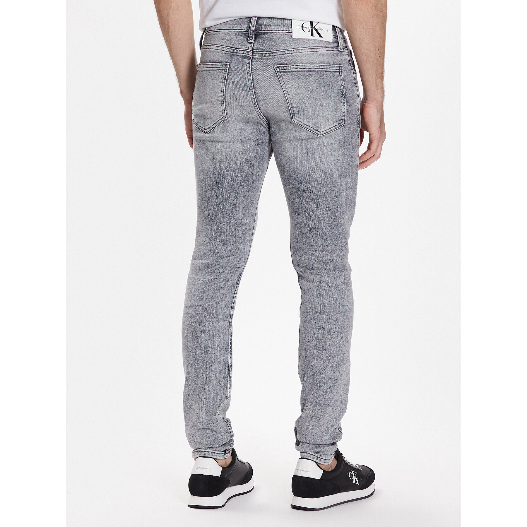 Calvin Klein Jeans Дънки J30J322809 Сив Super Skinny Fit - Pepit.bg