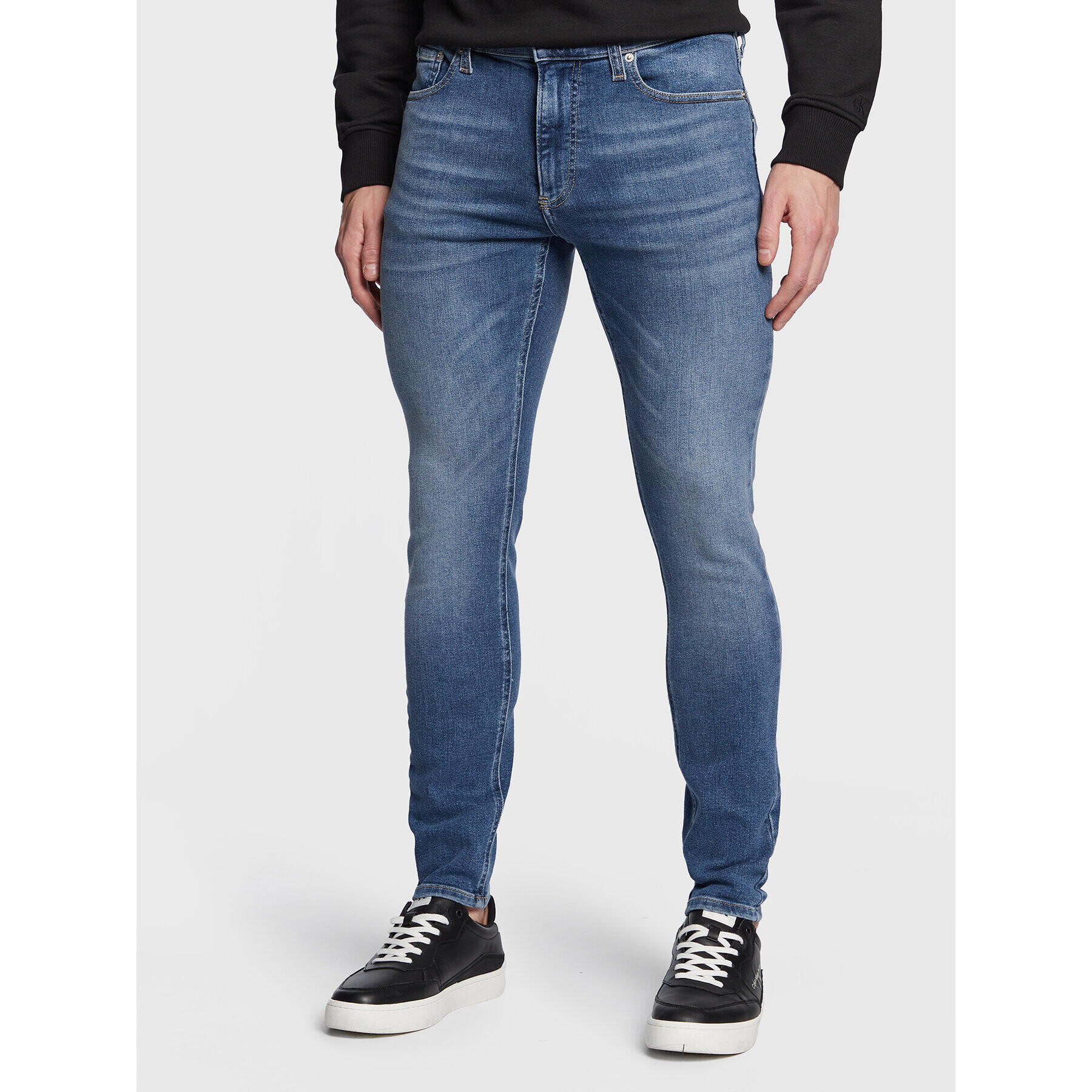 Calvin Klein Jeans Дънки J30J322810 Син Super Skinny Fit - Pepit.bg