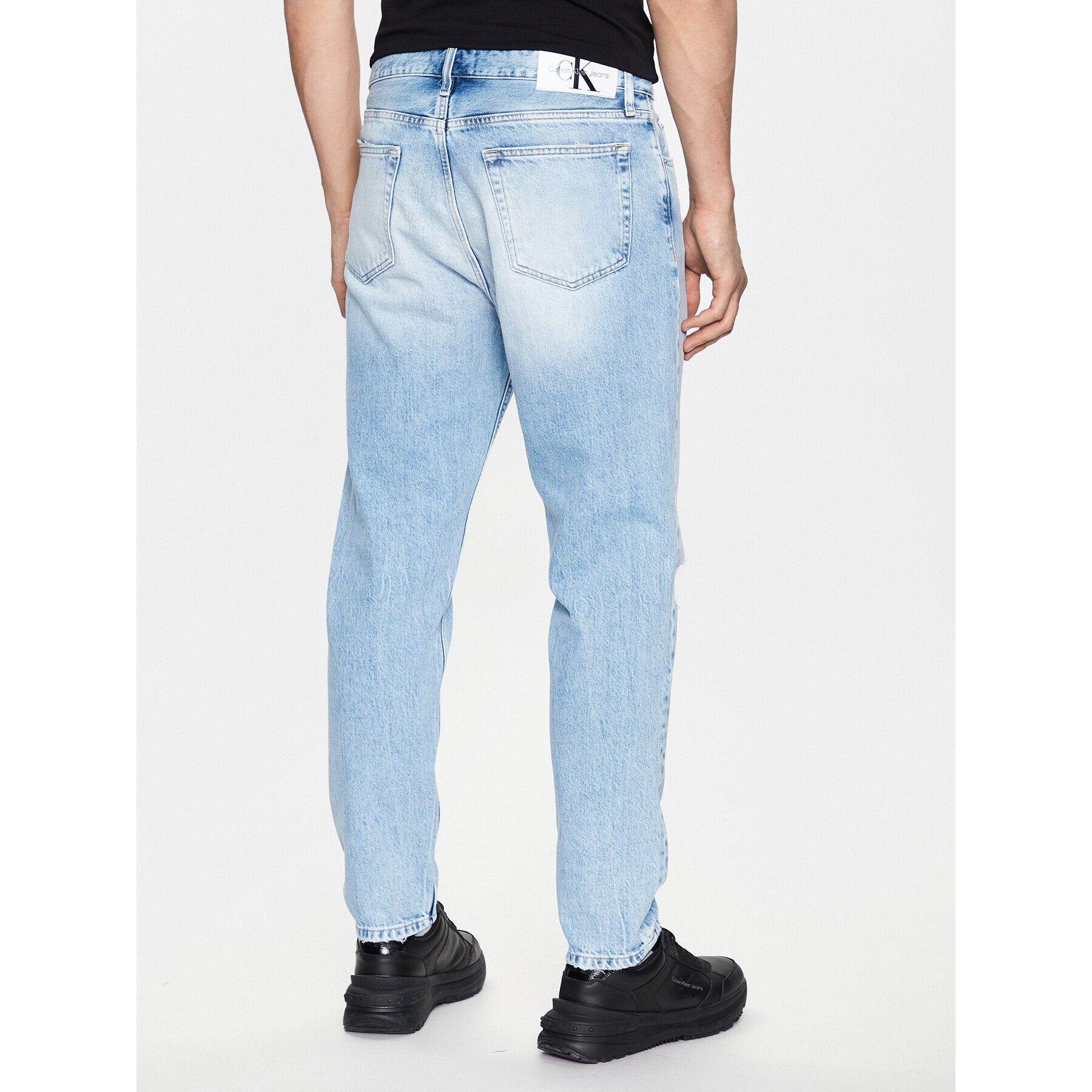 Calvin Klein Jeans Дънки J30J322815 Син Taper Fit - Pepit.bg