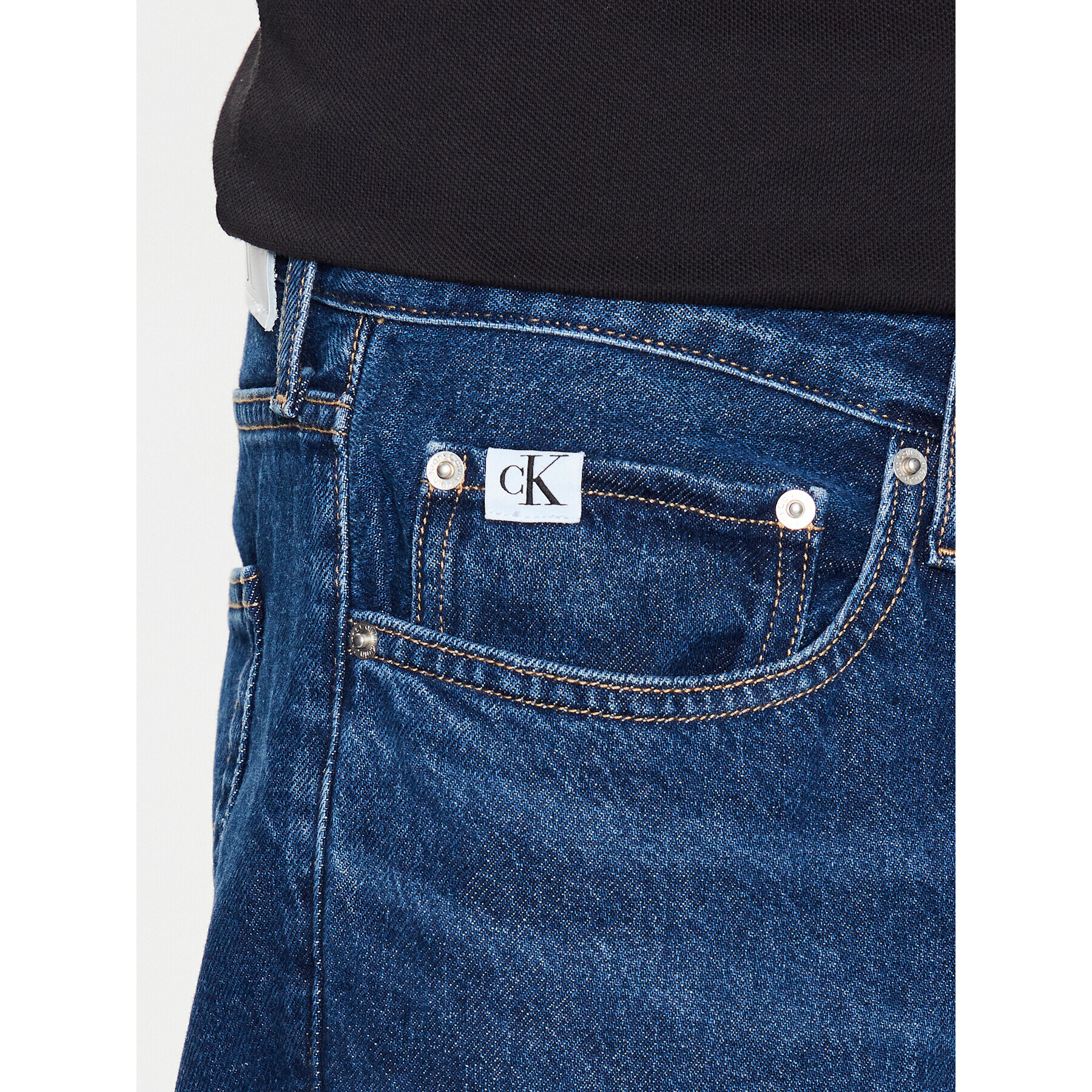 Calvin Klein Jeans Дънки J30J322819 Син Taper Fit - Pepit.bg