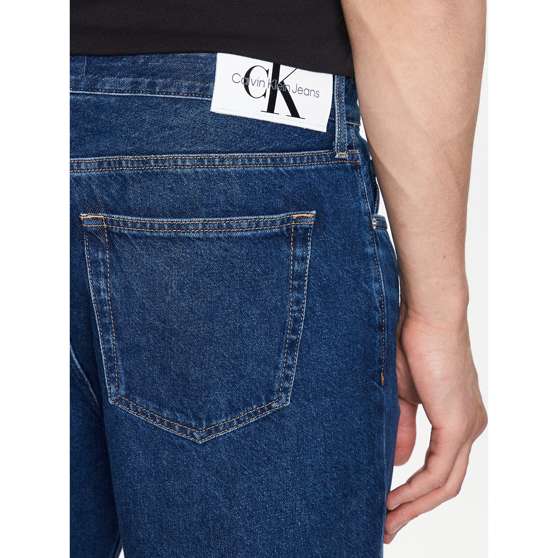 Calvin Klein Jeans Дънки J30J322819 Син Taper Fit - Pepit.bg