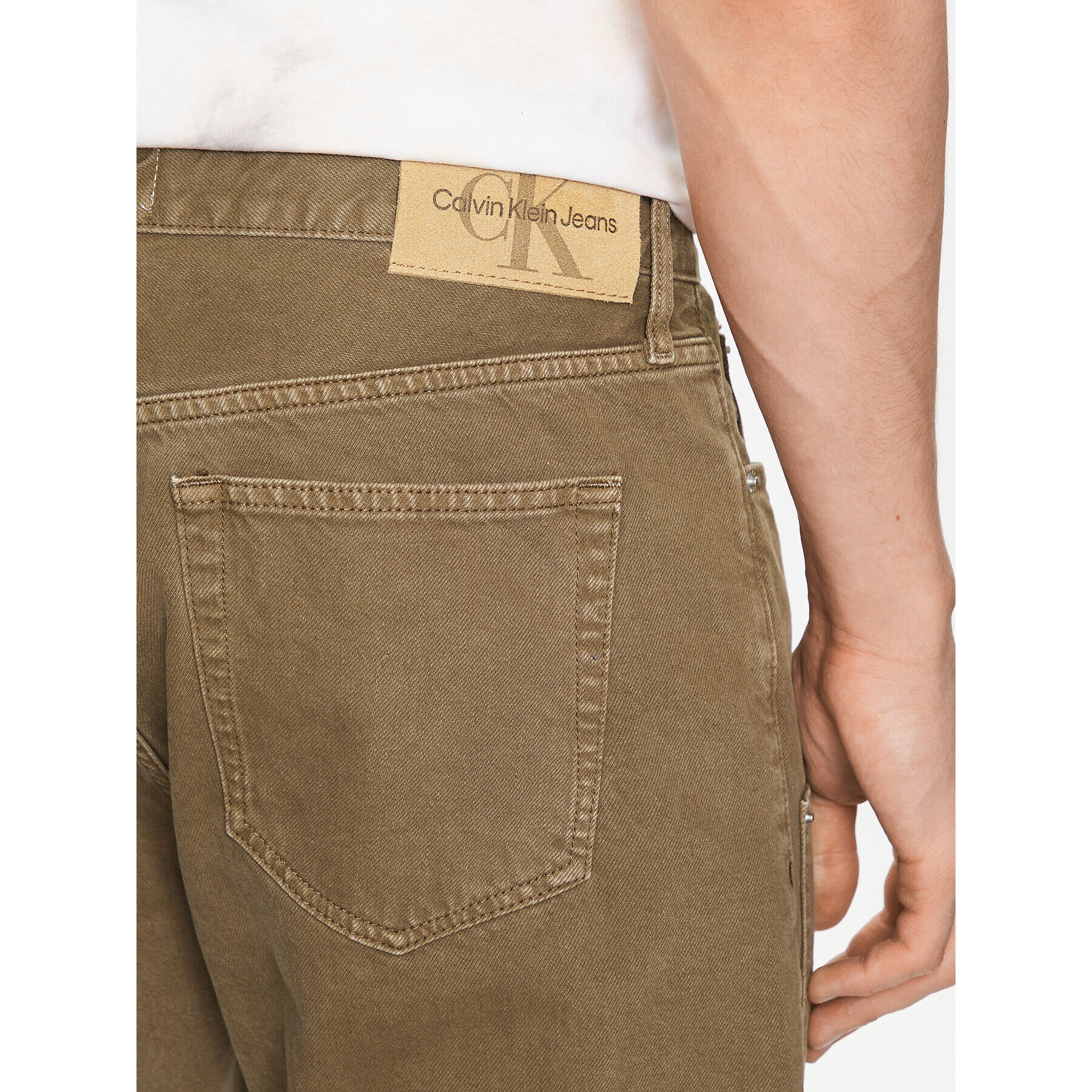 Calvin Klein Jeans Дънки J30J322820 Кафяв Regular Fit - Pepit.bg