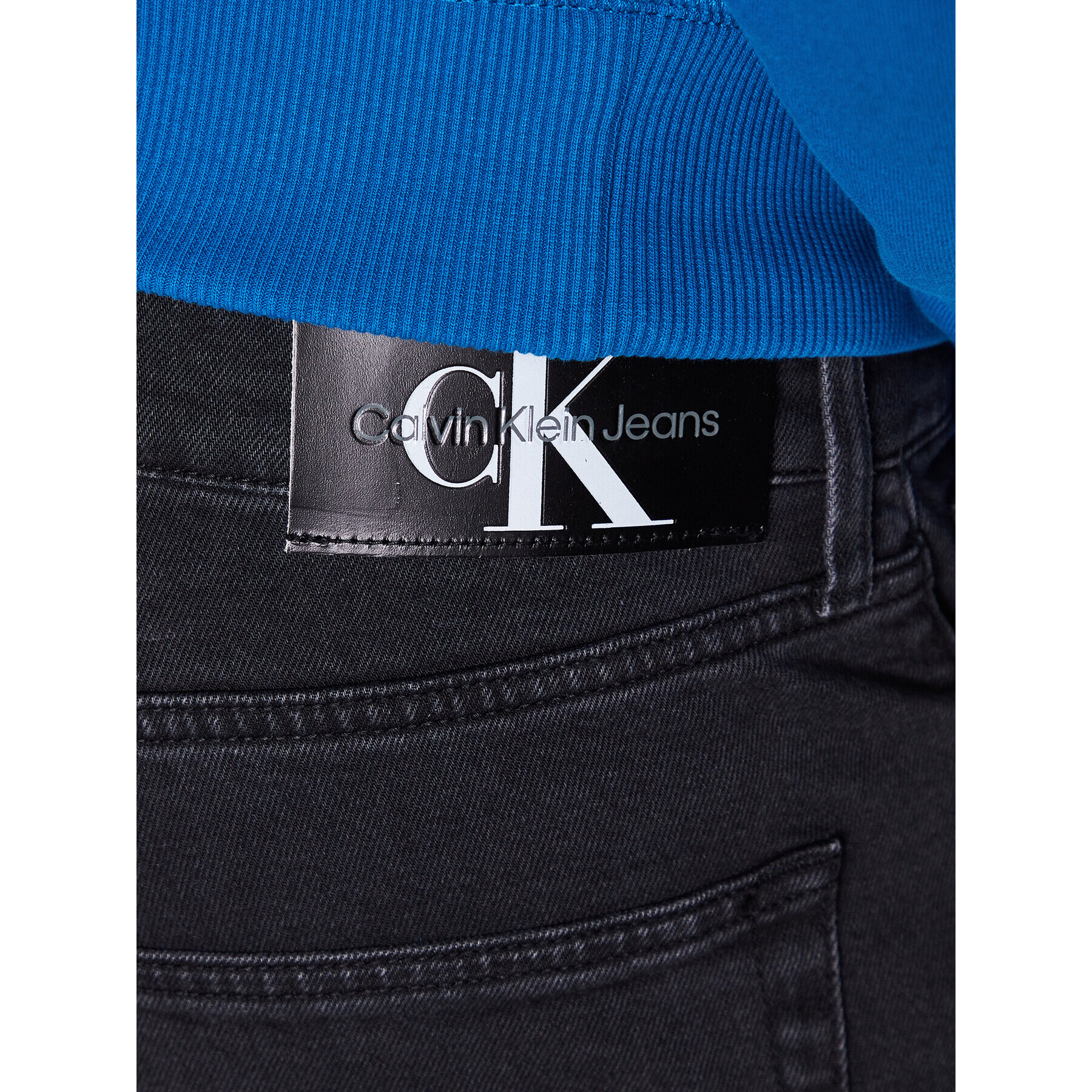 Calvin Klein Jeans Дънки J30J322825 Черен Relaxed Fit - Pepit.bg