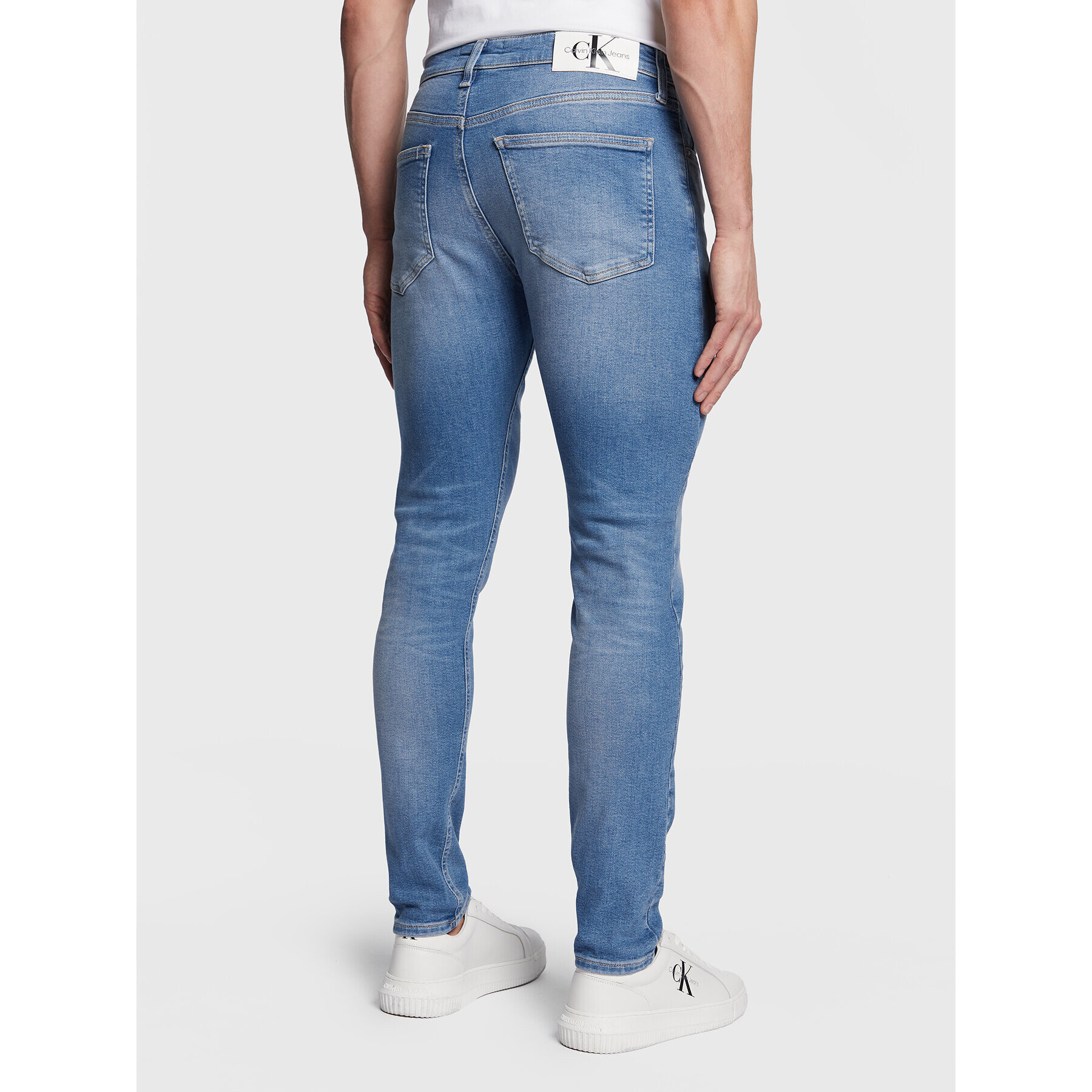 Calvin Klein Jeans Дънки J30J322830 Син Skinny Fit - Pepit.bg