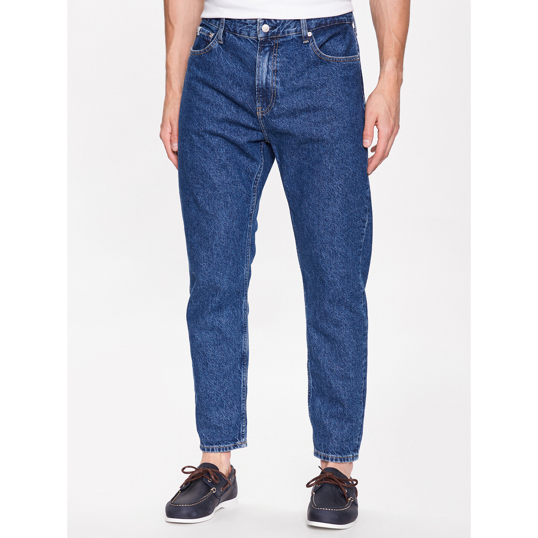 Calvin Klein Jeans Дънки J30J322831 Тъмносин Relaxed Fit - Pepit.bg