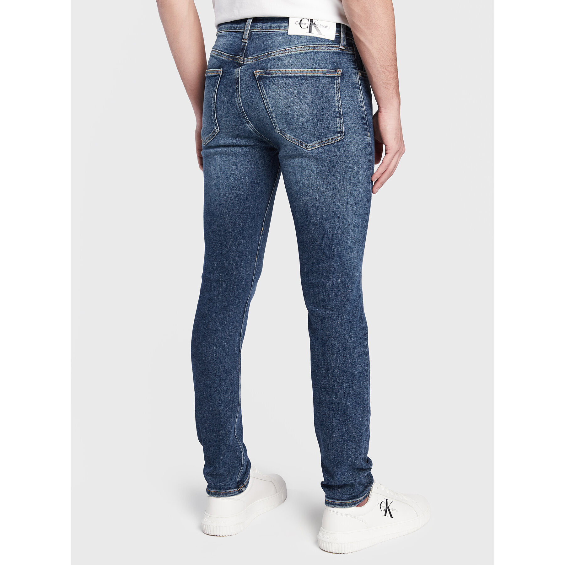 Calvin Klein Jeans Дънки J30J322834 Тъмносин Skinny Fit - Pepit.bg