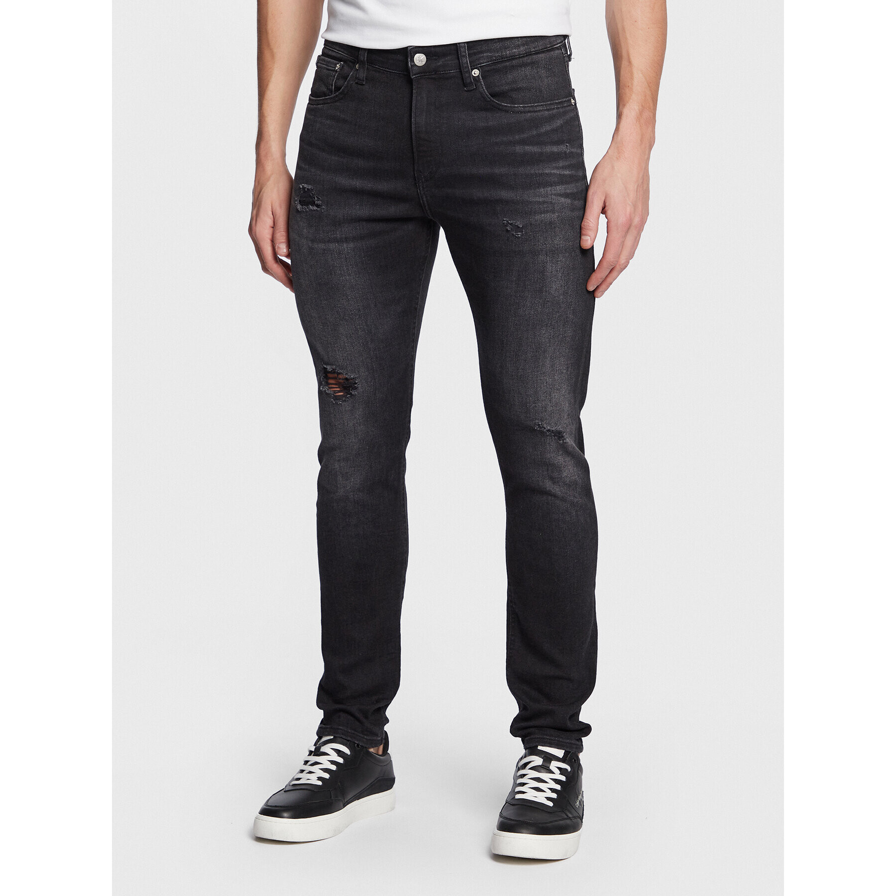 Calvin Klein Jeans Дънки J30J322836 Черен Skinny Fit - Pepit.bg