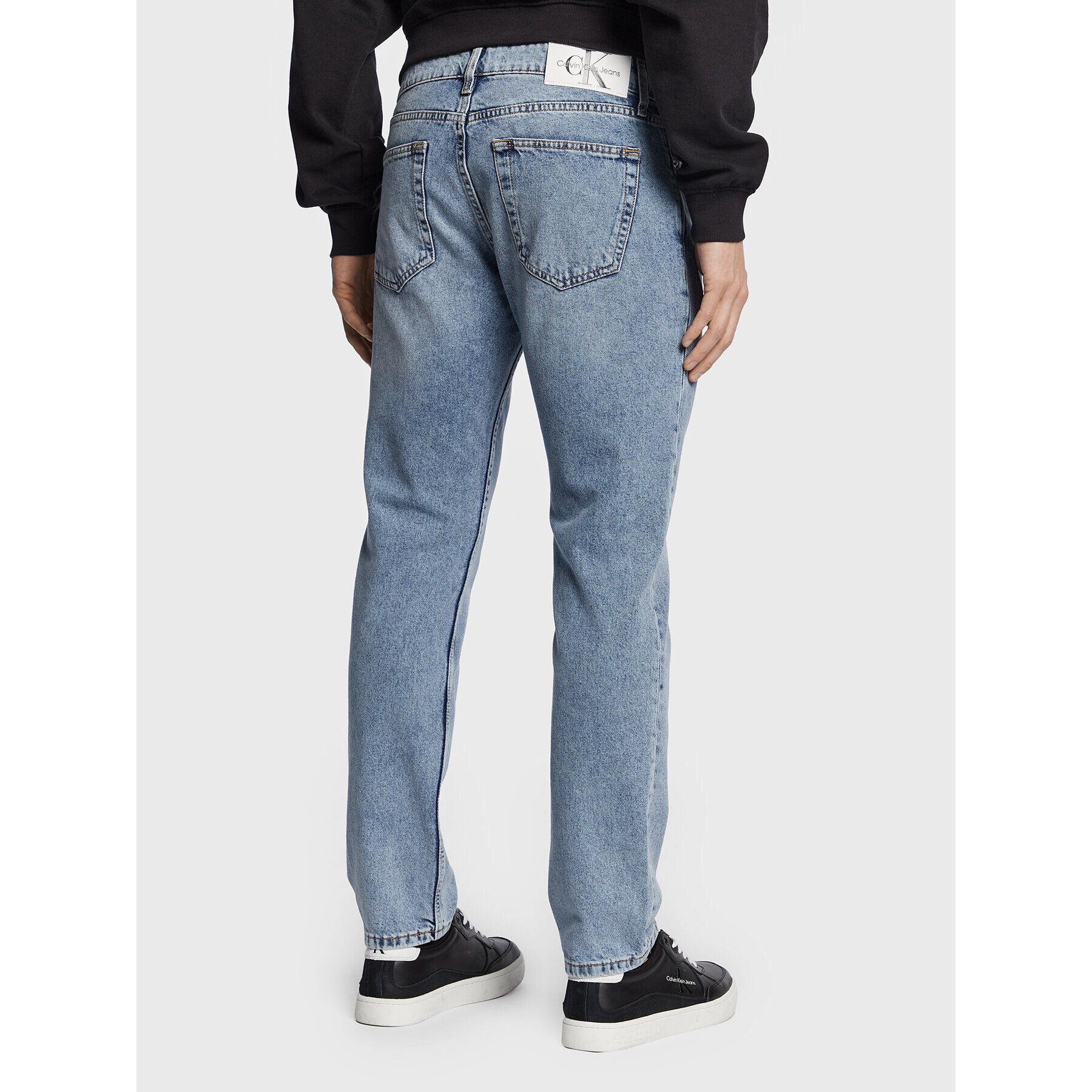 Calvin Klein Jeans Дънки J30J323096 Син Straight Fit - Pepit.bg