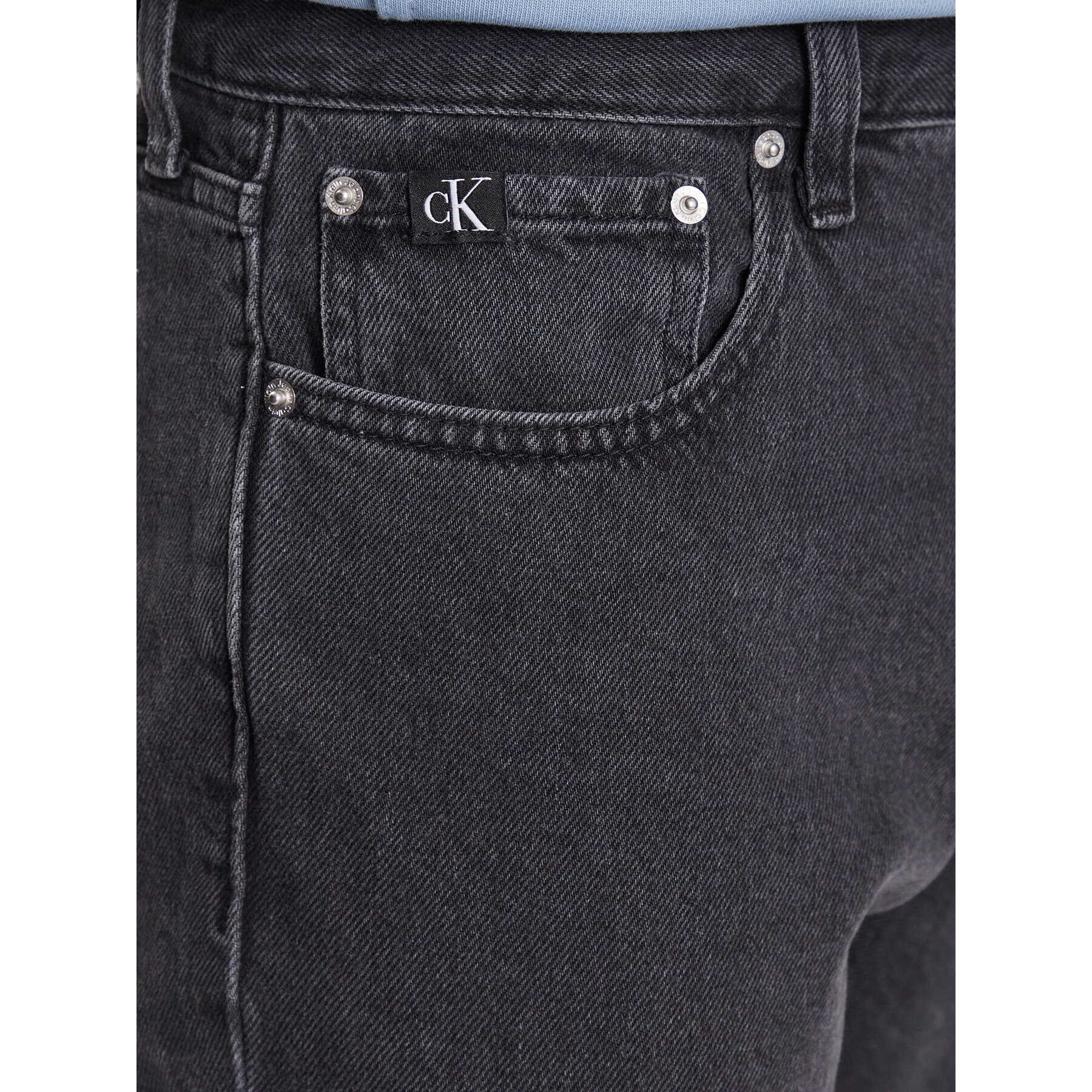 Calvin Klein Jeans Дънки J30J323336 Черен Straight Fit - Pepit.bg