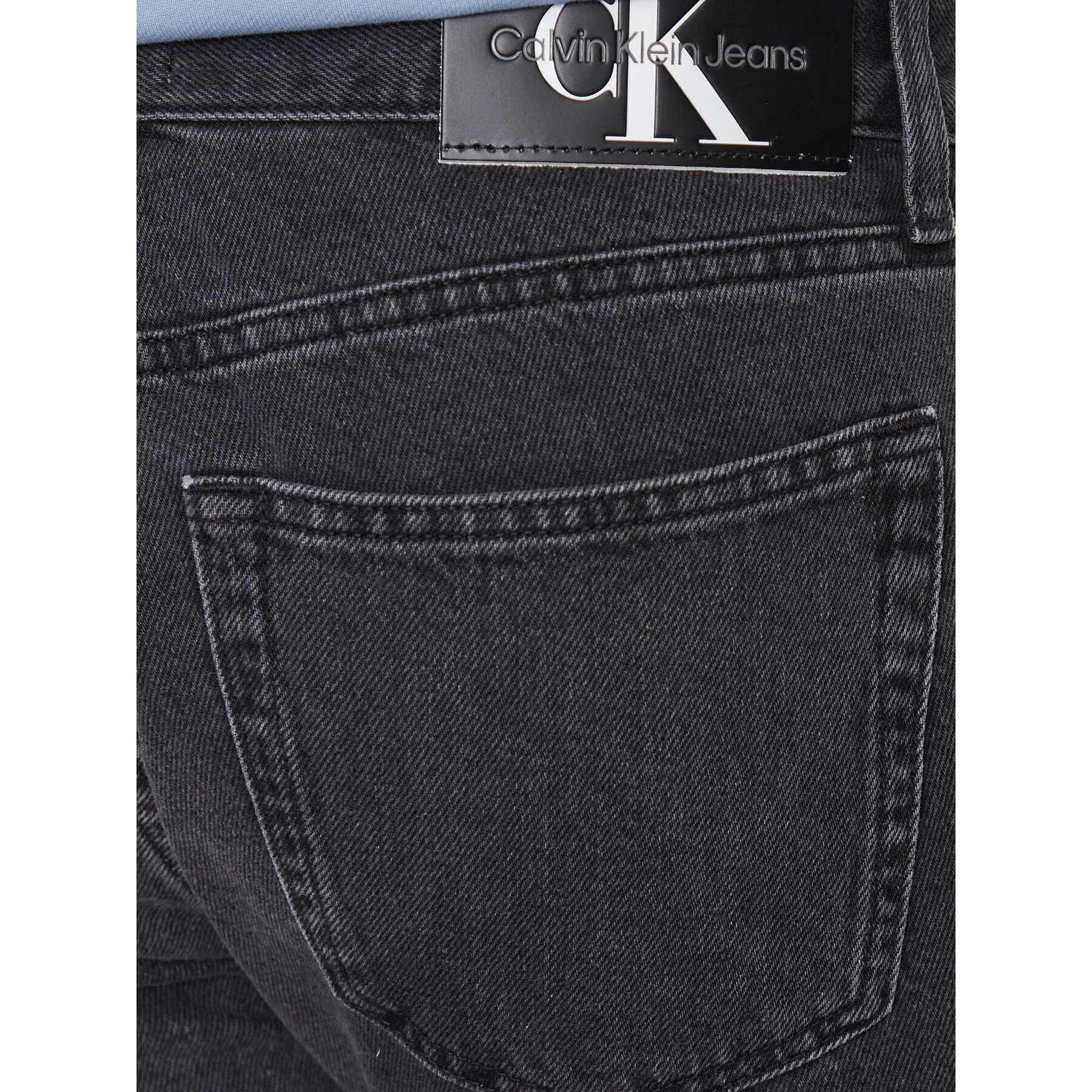 Calvin Klein Jeans Дънки J30J323336 Черен Straight Fit - Pepit.bg