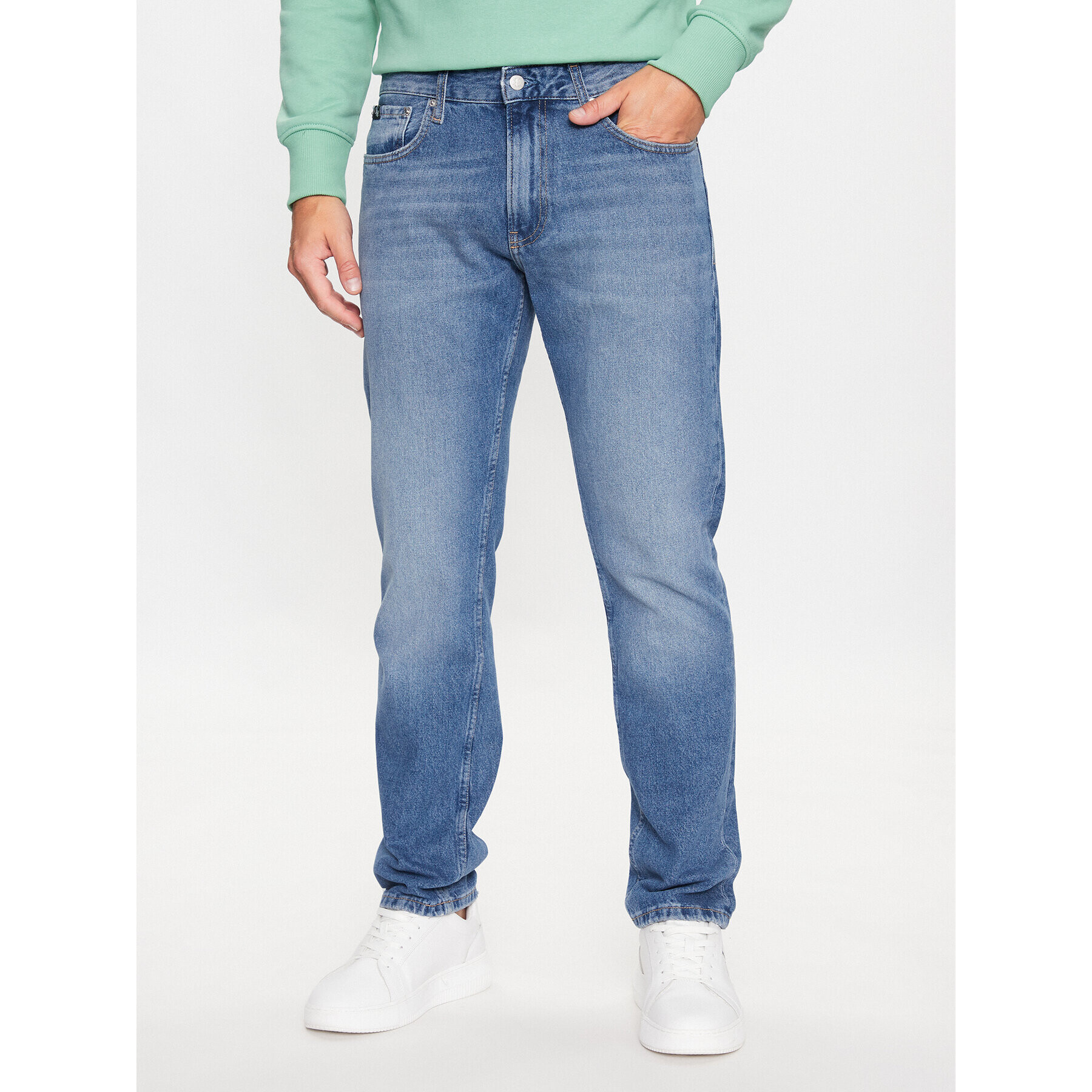 Calvin Klein Jeans Дънки J30J323341 Син Regular Fit - Pepit.bg