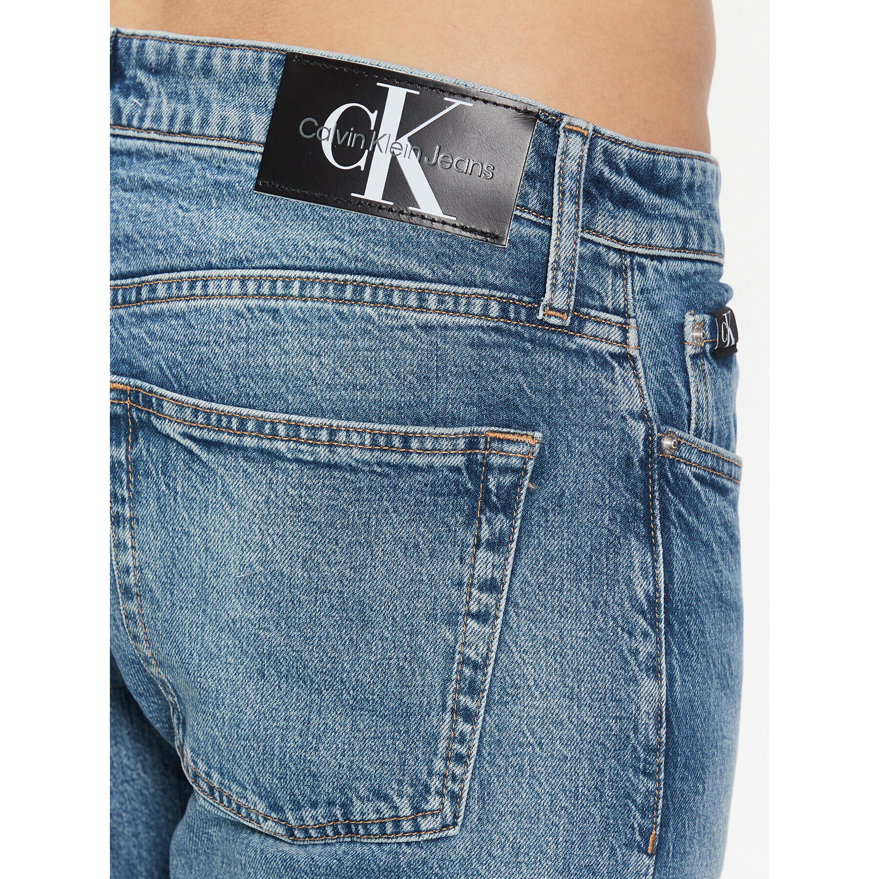 Calvin Klein Jeans Дънки J30J323371 Син Slim Fit - Pepit.bg