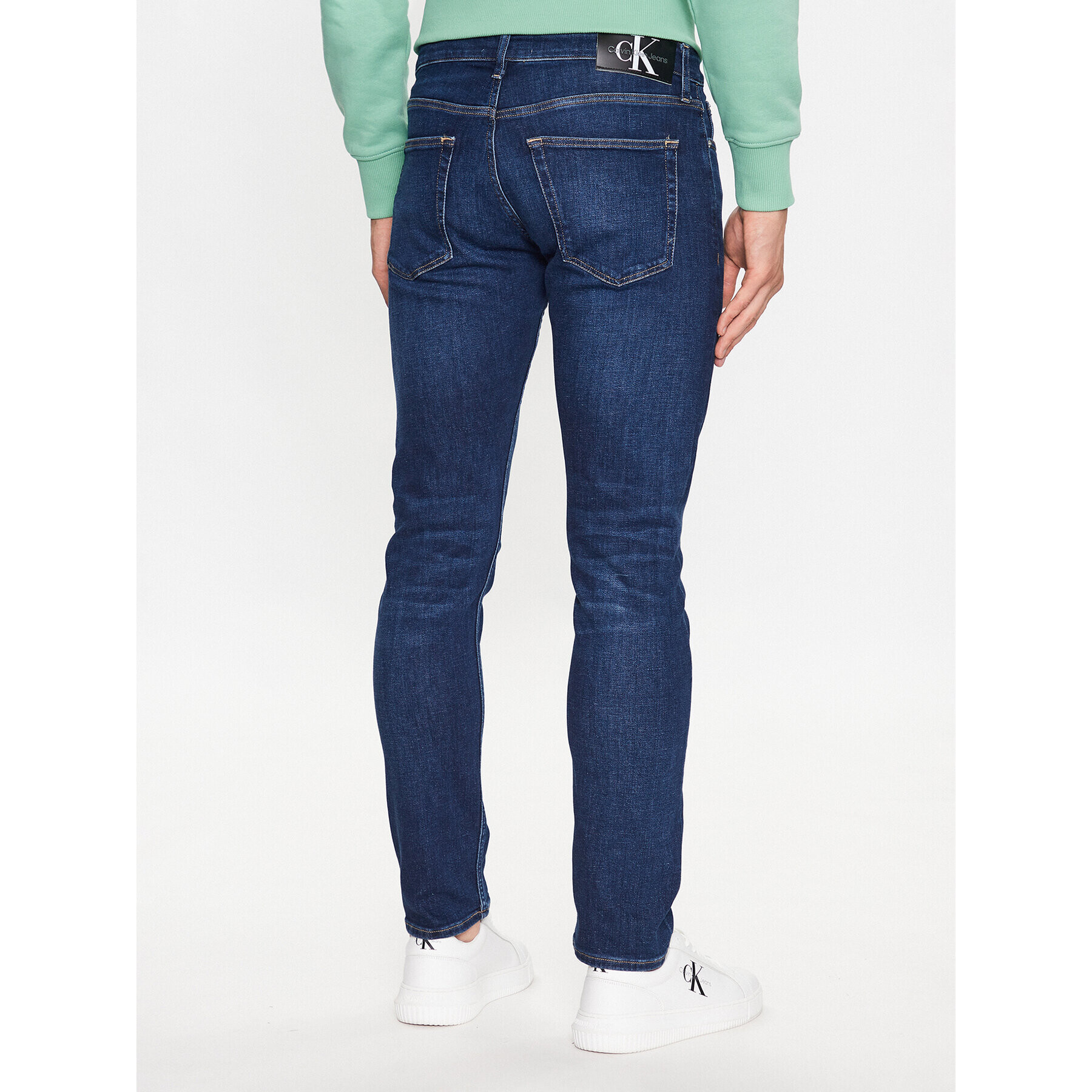 Calvin Klein Jeans Дънки J30J323384 Тъмносин Slim Fit - Pepit.bg