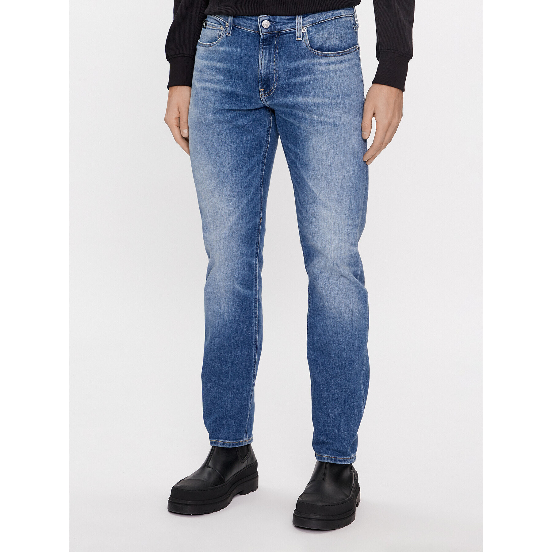 Calvin Klein Jeans Дънки J30J323685 Син Slim Fit - Pepit.bg