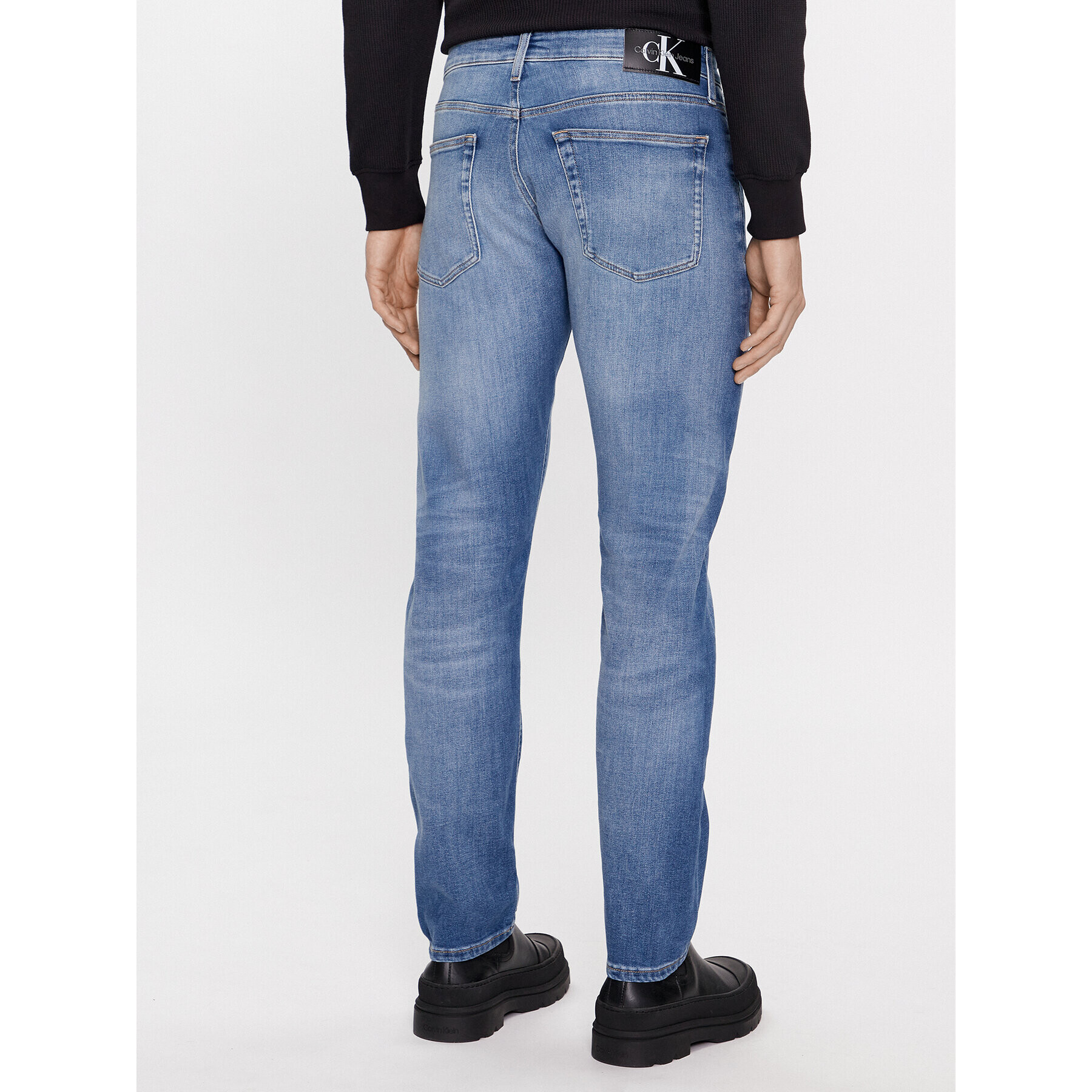 Calvin Klein Jeans Дънки J30J323685 Син Slim Fit - Pepit.bg