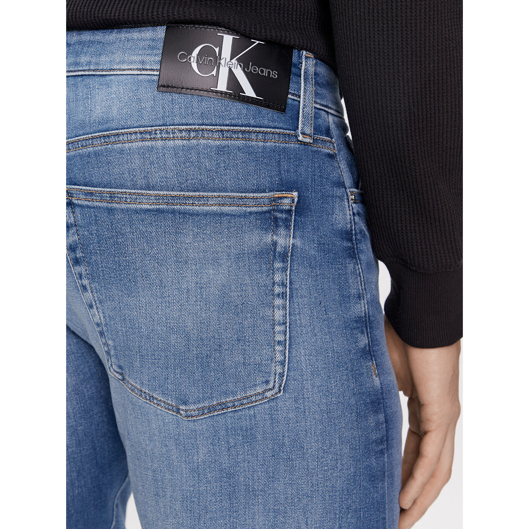 Calvin Klein Jeans Дънки J30J323685 Син Slim Fit - Pepit.bg