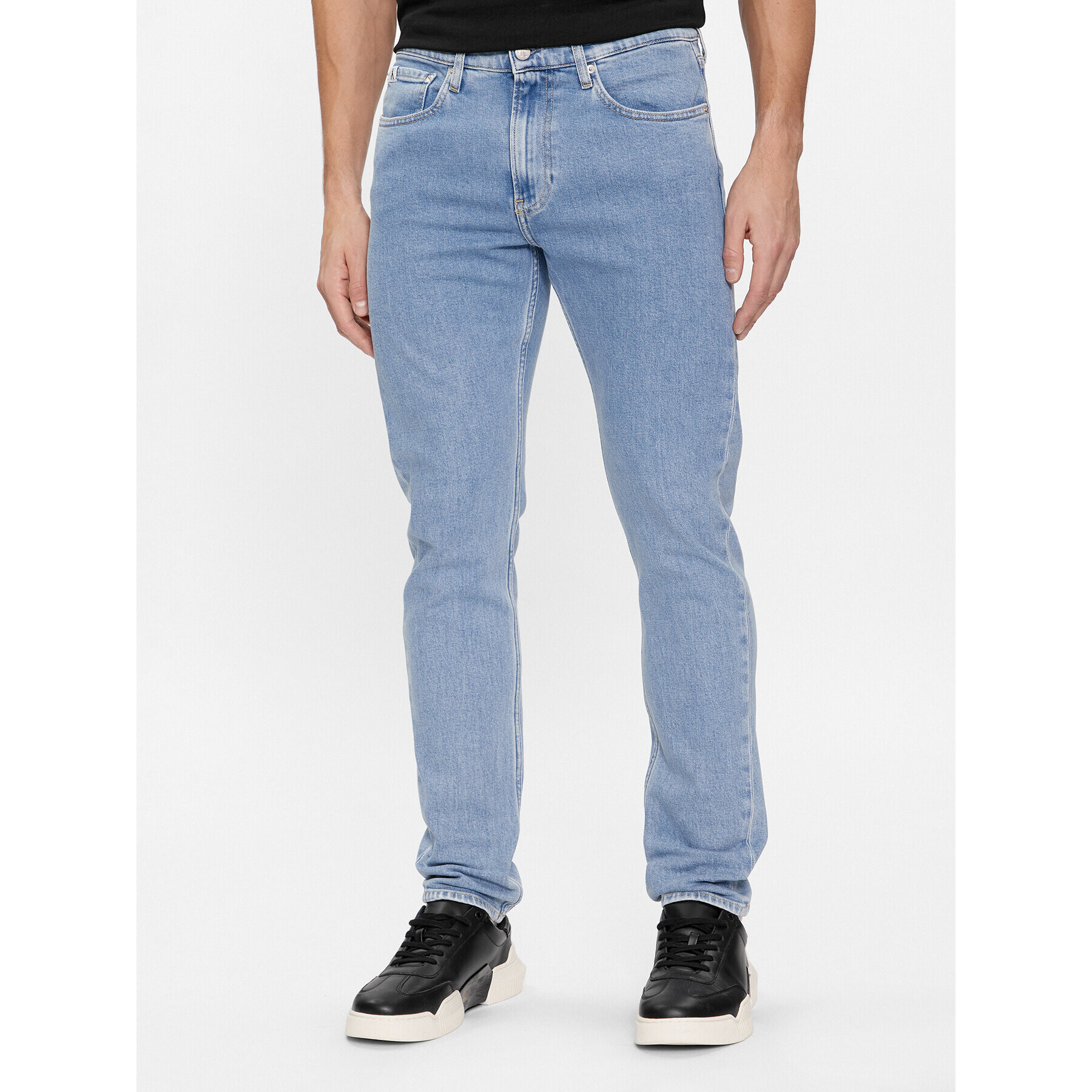 Calvin Klein Jeans Дънки J30J323690 Син Slim Taper Fit - Pepit.bg