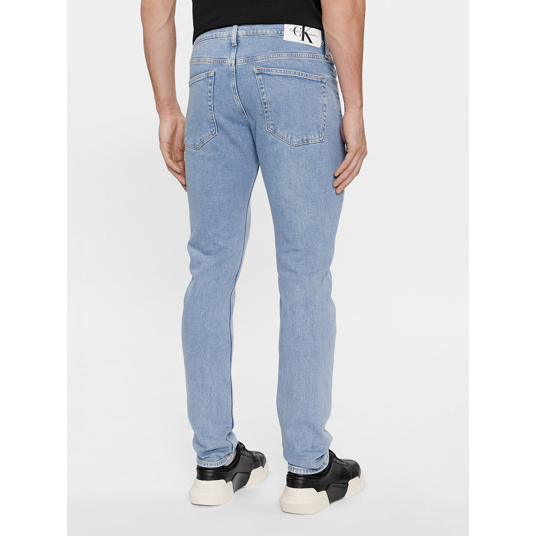 Calvin Klein Jeans Дънки J30J323690 Син Slim Taper Fit - Pepit.bg