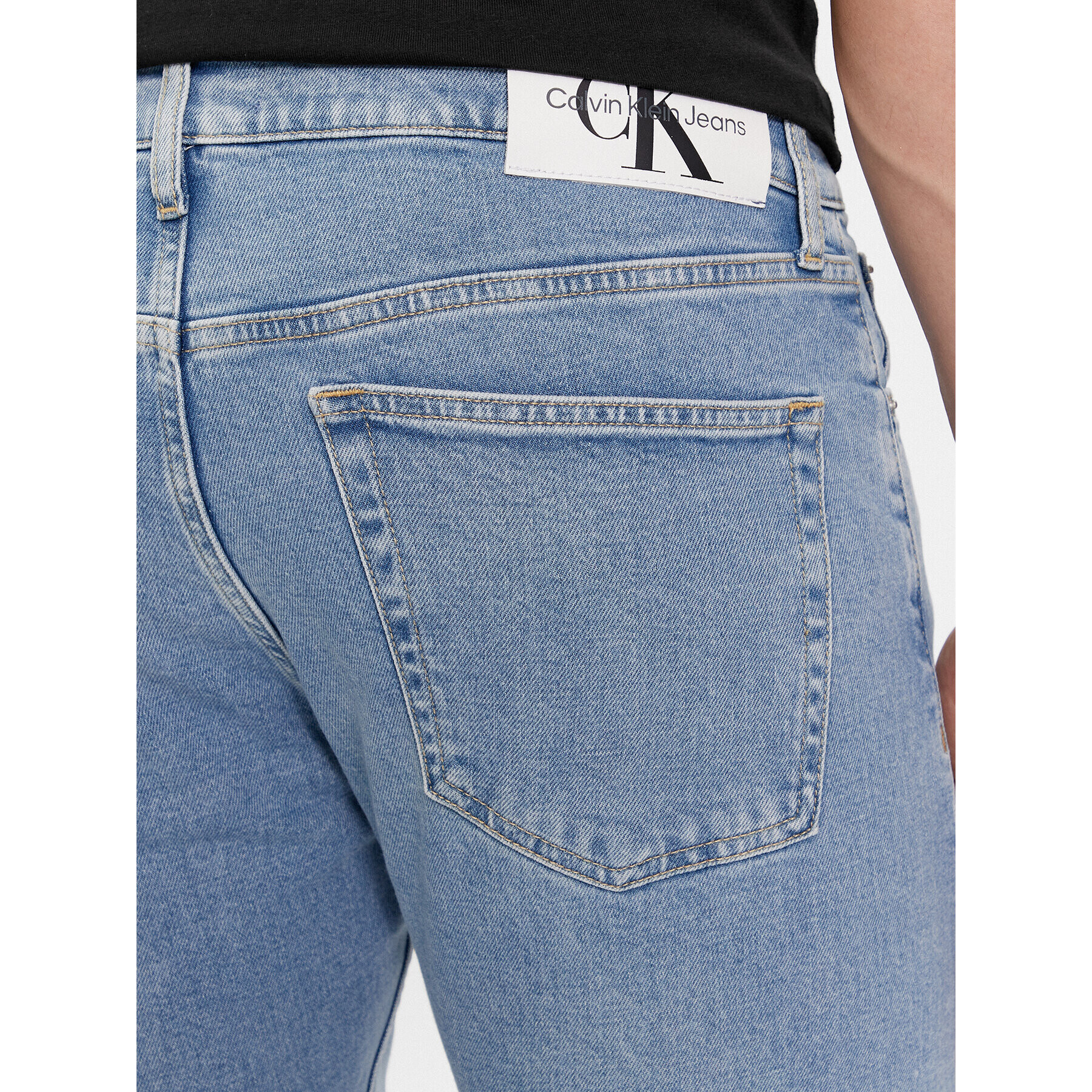 Calvin Klein Jeans Дънки J30J323690 Син Slim Taper Fit - Pepit.bg