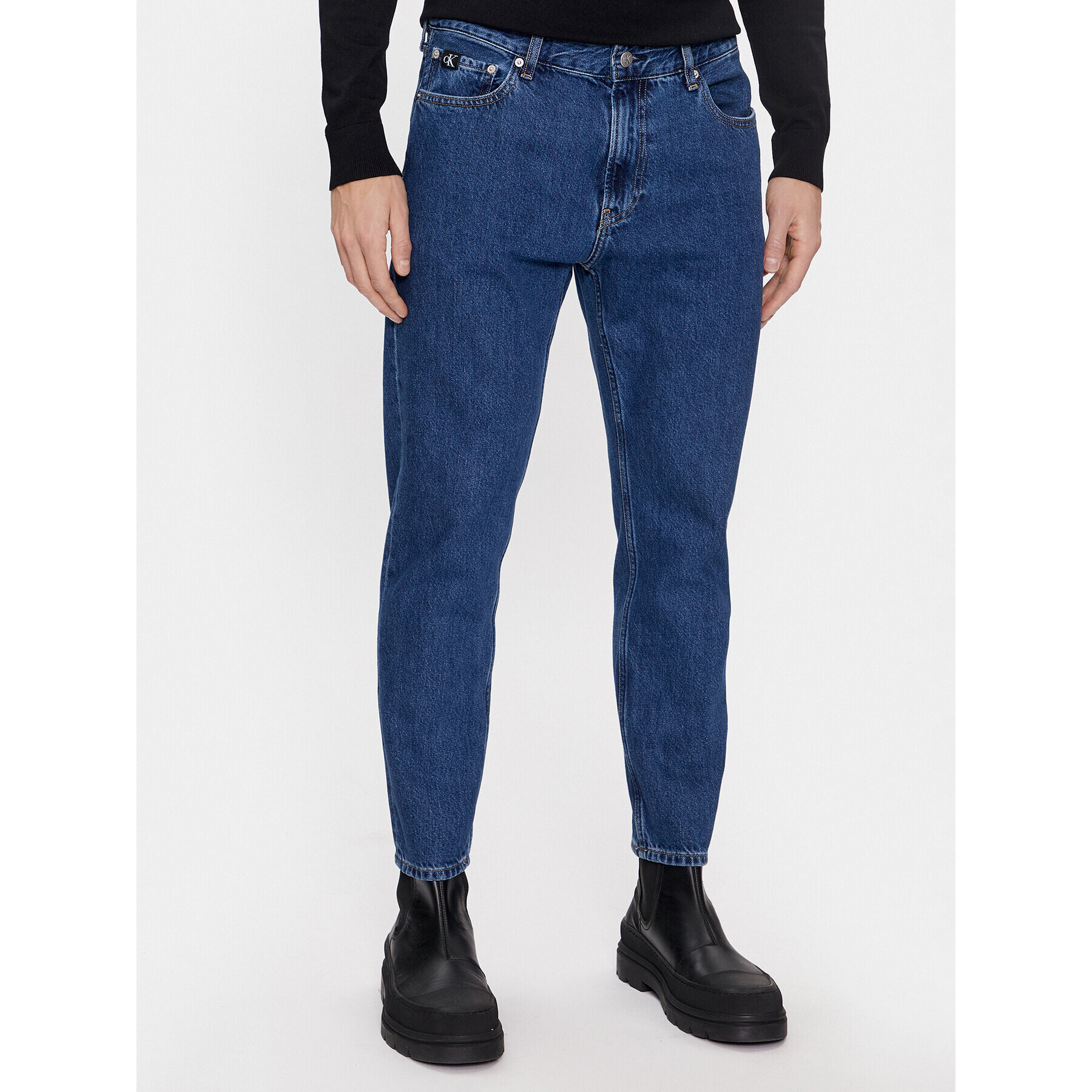 Calvin Klein Jeans Дънки J30J323692 Син Relaxed Fit - Pepit.bg