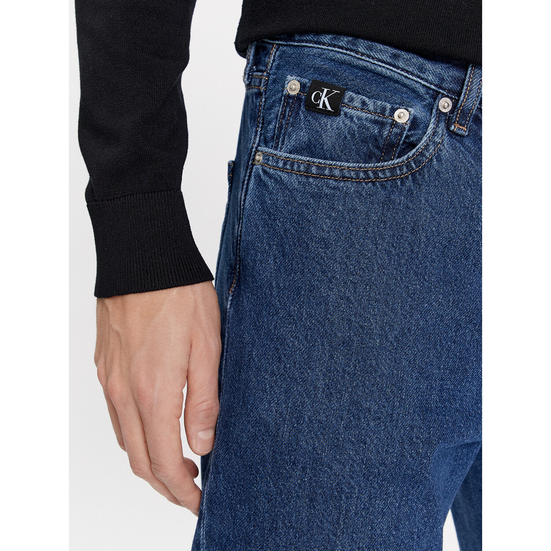 Calvin Klein Jeans Дънки J30J323692 Син Relaxed Fit - Pepit.bg