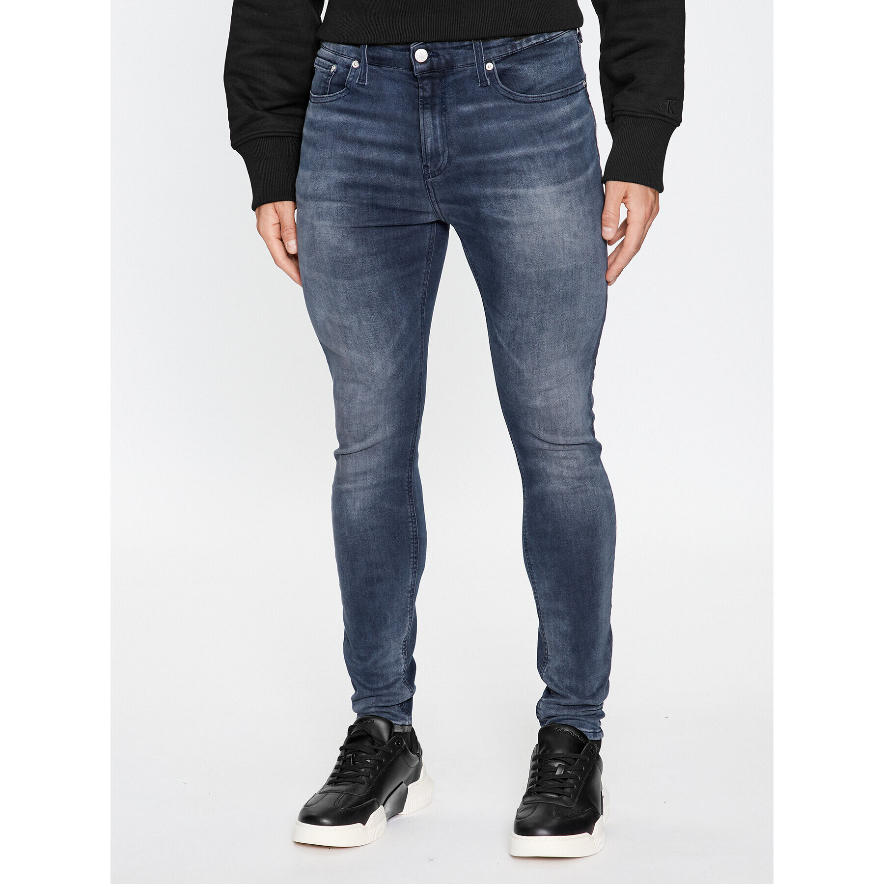 Calvin Klein Jeans Дънки J30J323870 Тъмносин Super Skinny Fit - Pepit.bg