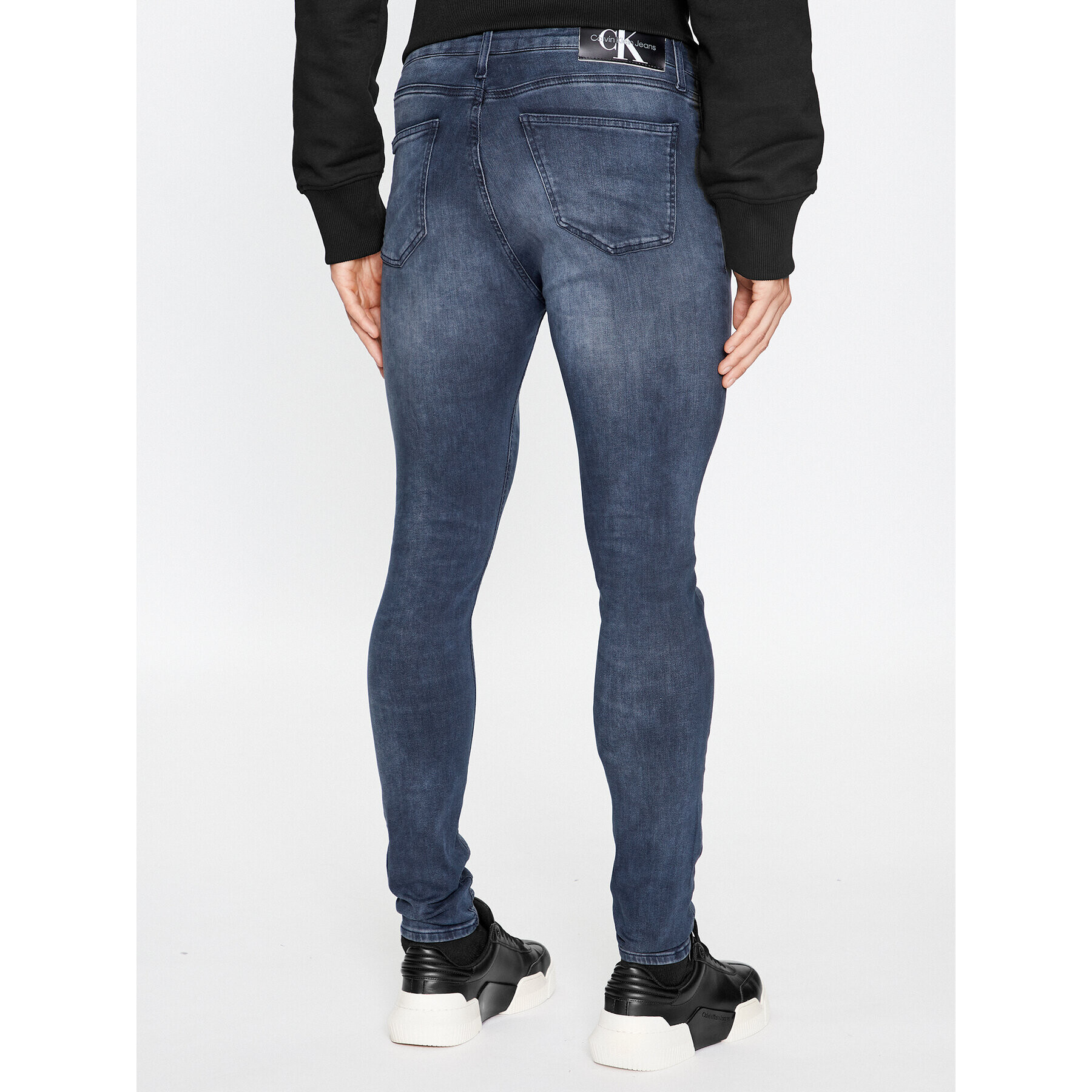 Calvin Klein Jeans Дънки J30J323870 Тъмносин Super Skinny Fit - Pepit.bg