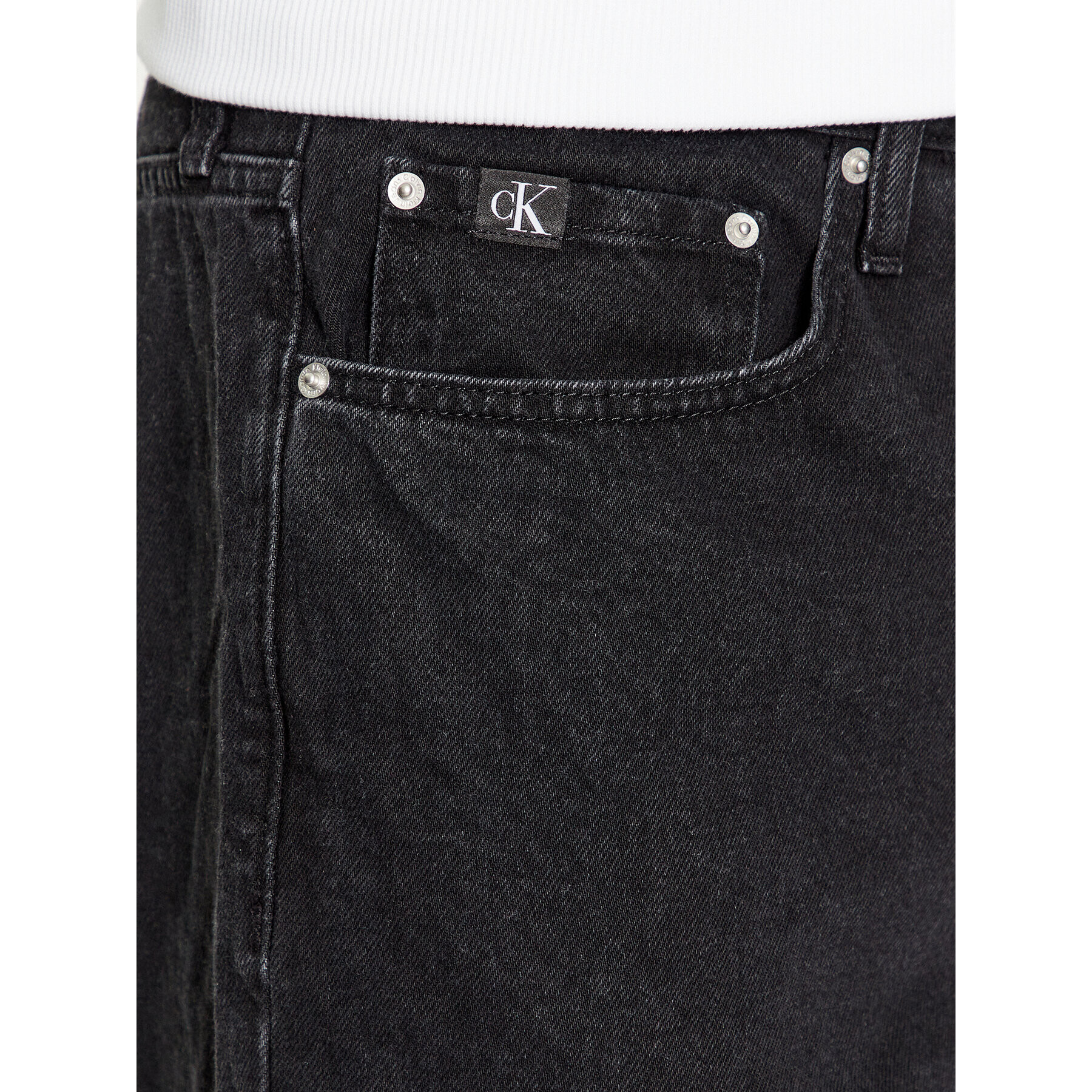 Calvin Klein Jeans Дънки J30J323890 Черен Straight Fit - Pepit.bg