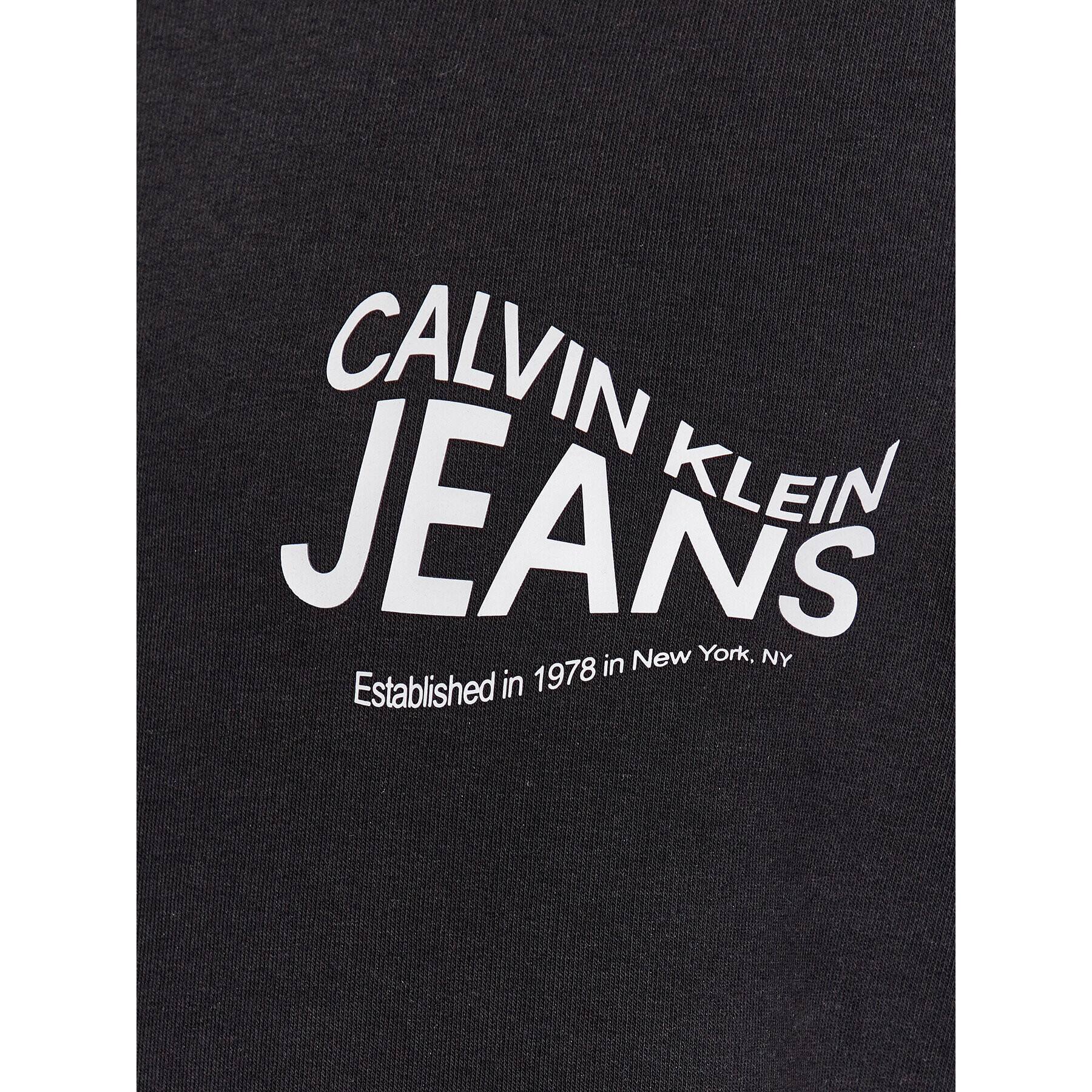 Calvin Klein Jeans Суитшърт J30J324099 Черен Regular Fit - Pepit.bg