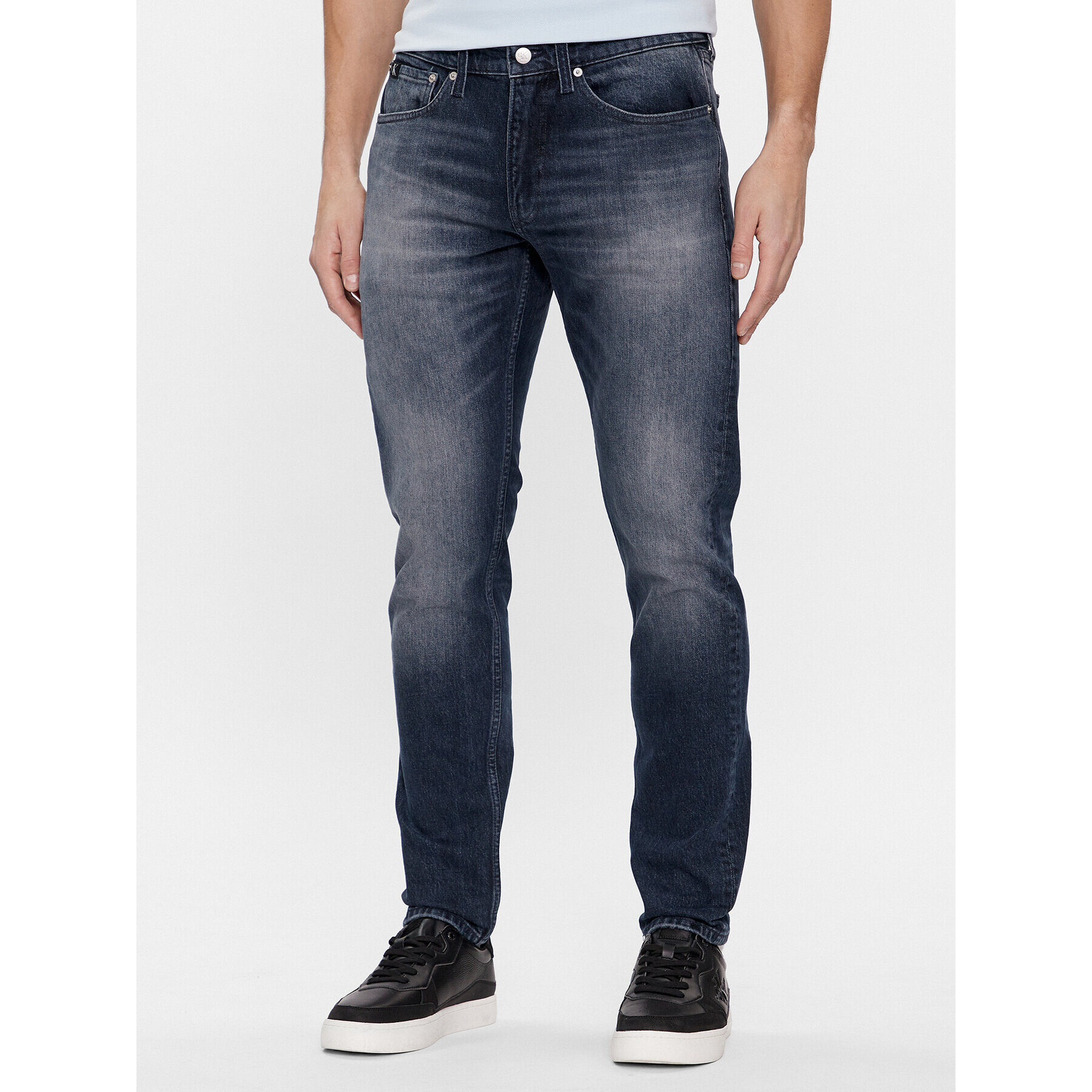 Calvin Klein Jeans Дънки J30J324189 Тъмносин Slim Fit - Pepit.bg