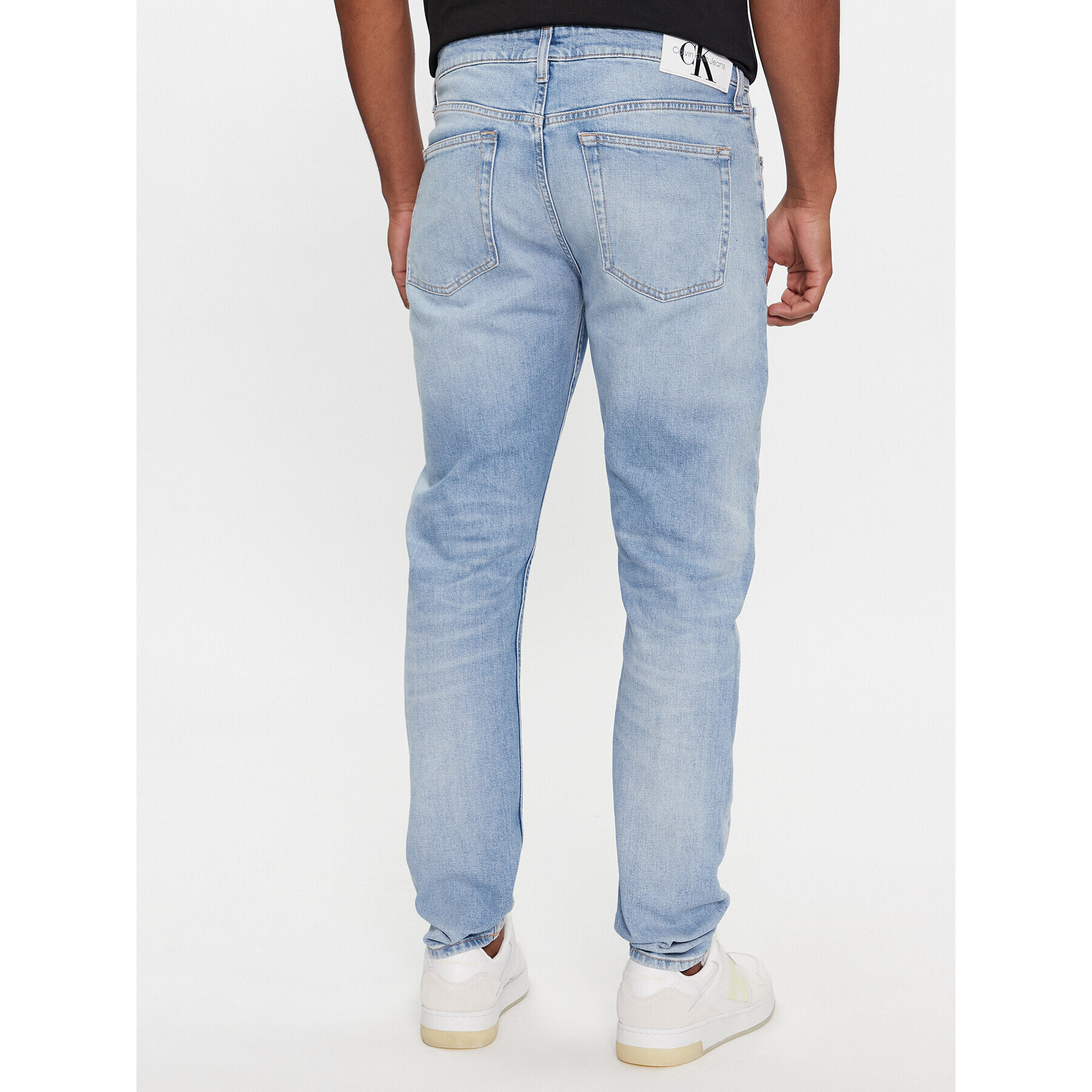 Calvin Klein Jeans Дънки J30J324190 Син Slim Fit - Pepit.bg