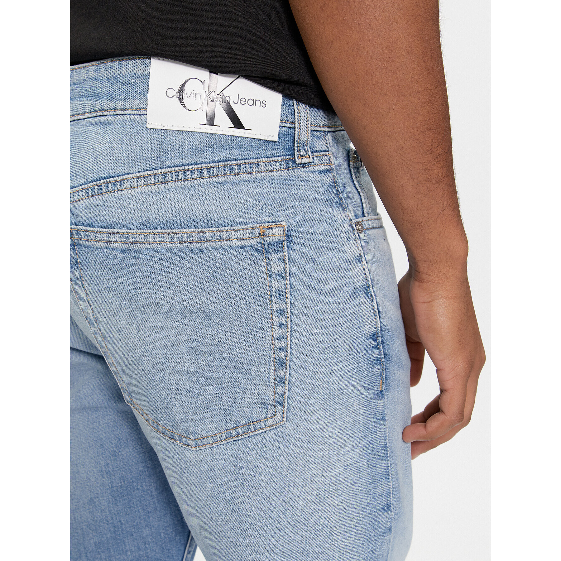 Calvin Klein Jeans Дънки J30J324190 Син Slim Fit - Pepit.bg