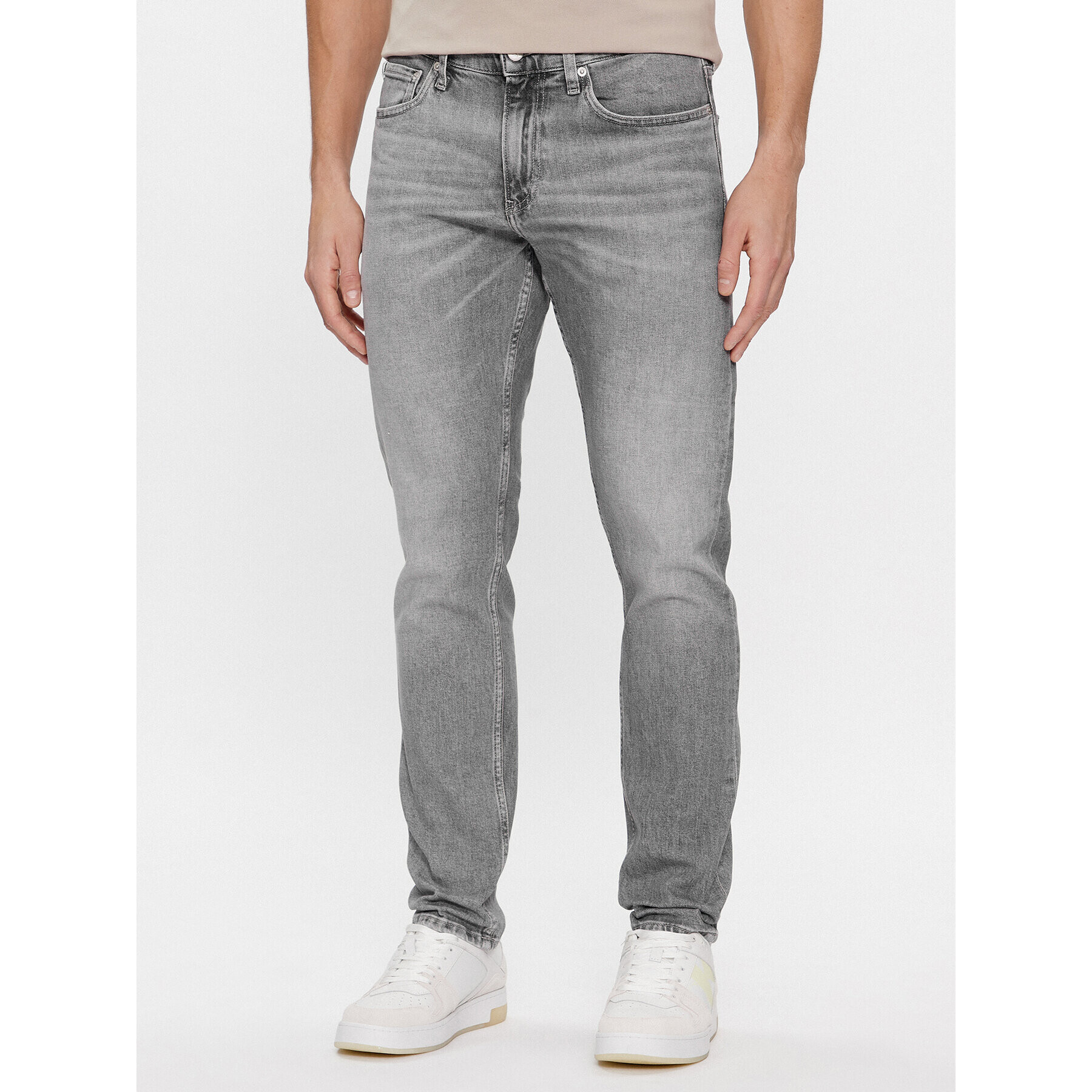 Calvin Klein Jeans Дънки J30J324191 Сив Slim Fit - Pepit.bg
