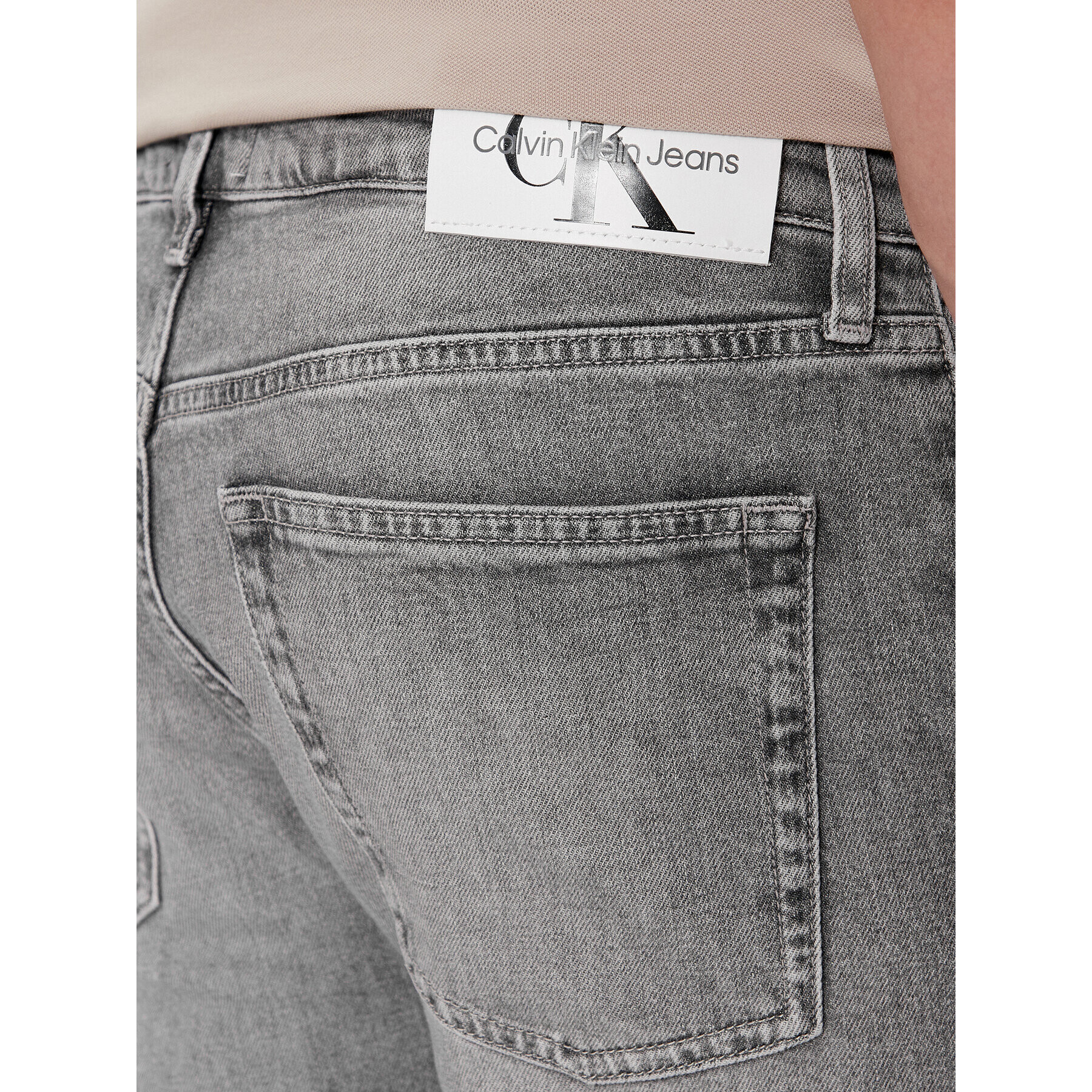 Calvin Klein Jeans Дънки J30J324191 Сив Slim Fit - Pepit.bg