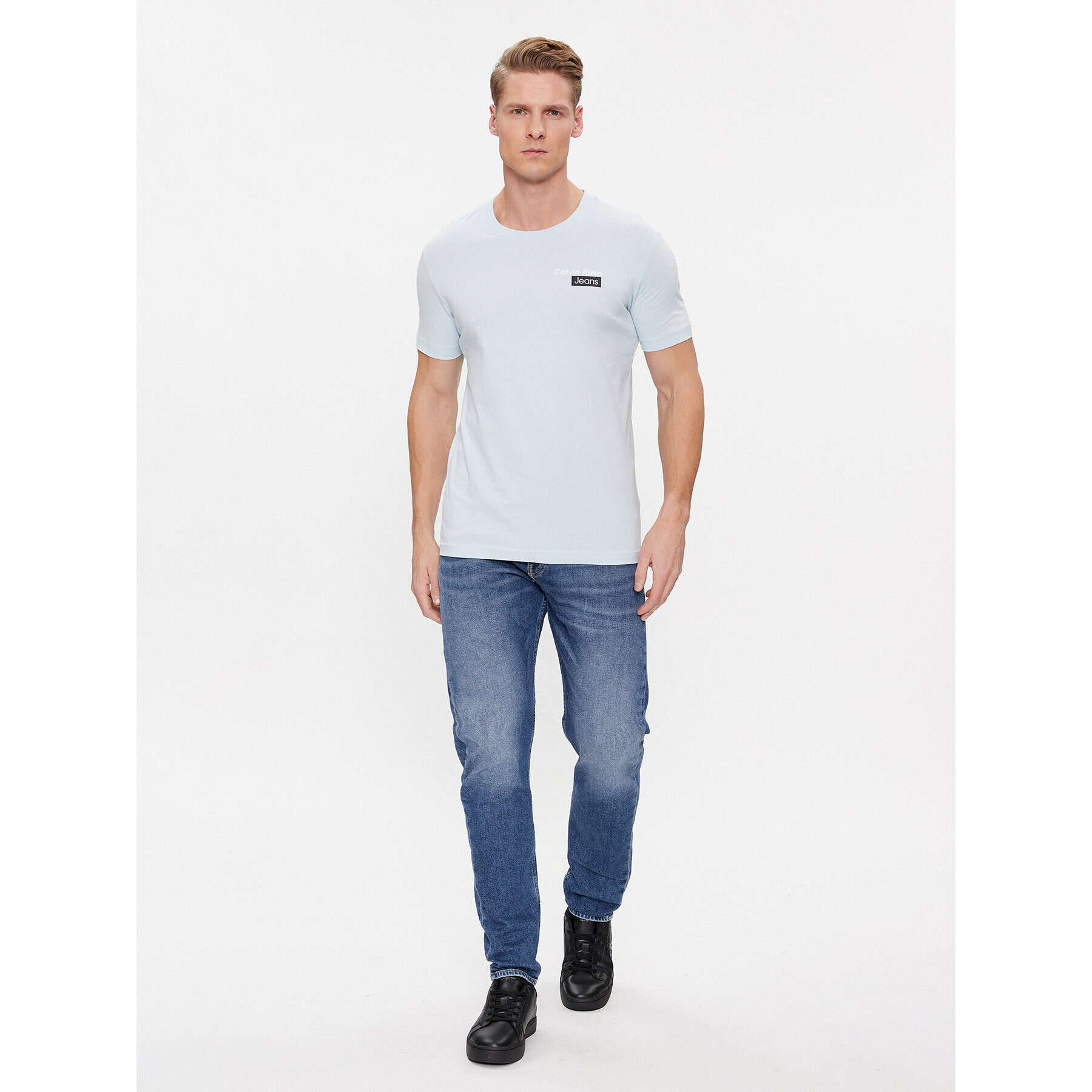 Calvin Klein Jeans Дънки J30J324193 Син Slim Taper Fit - Pepit.bg
