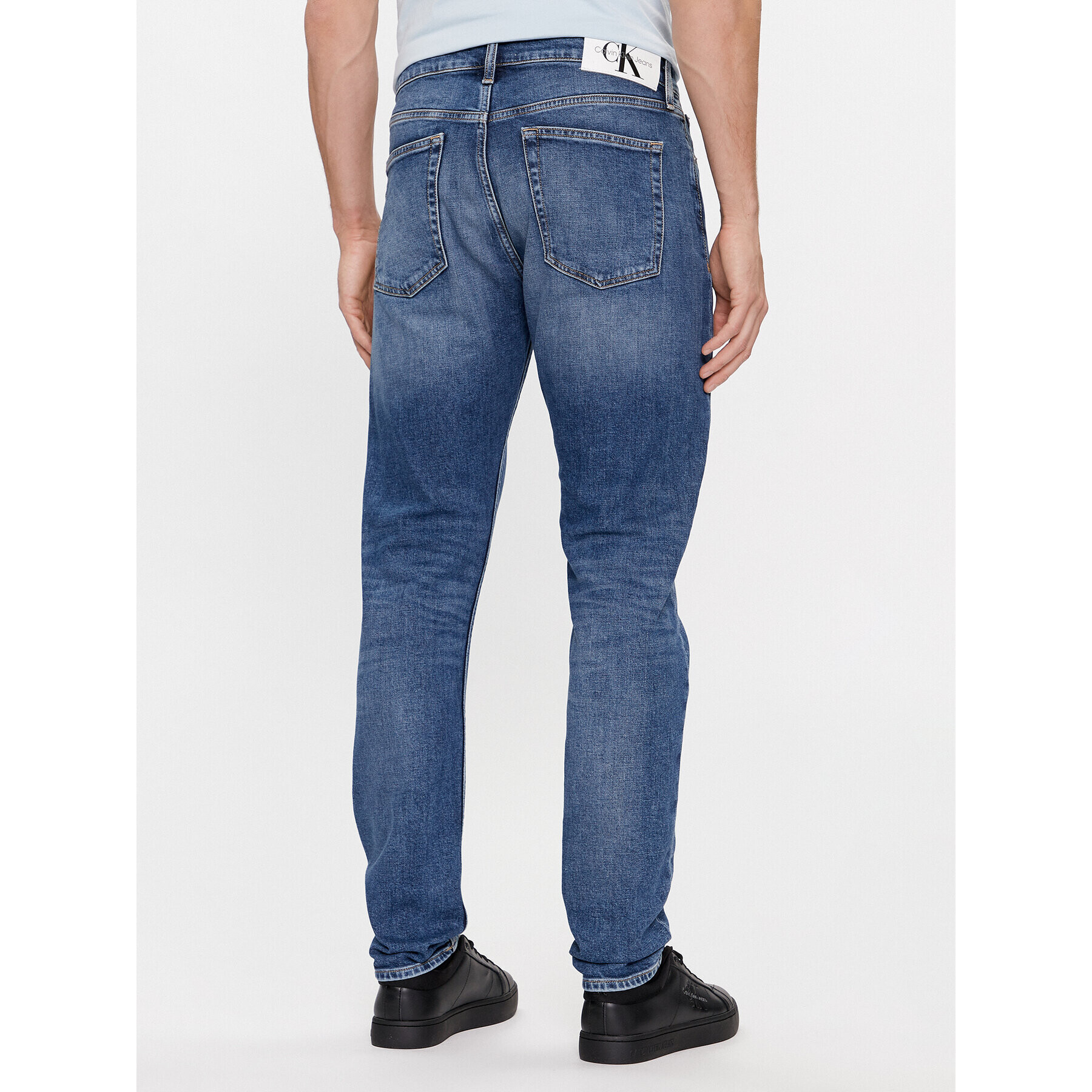 Calvin Klein Jeans Дънки J30J324193 Син Slim Taper Fit - Pepit.bg