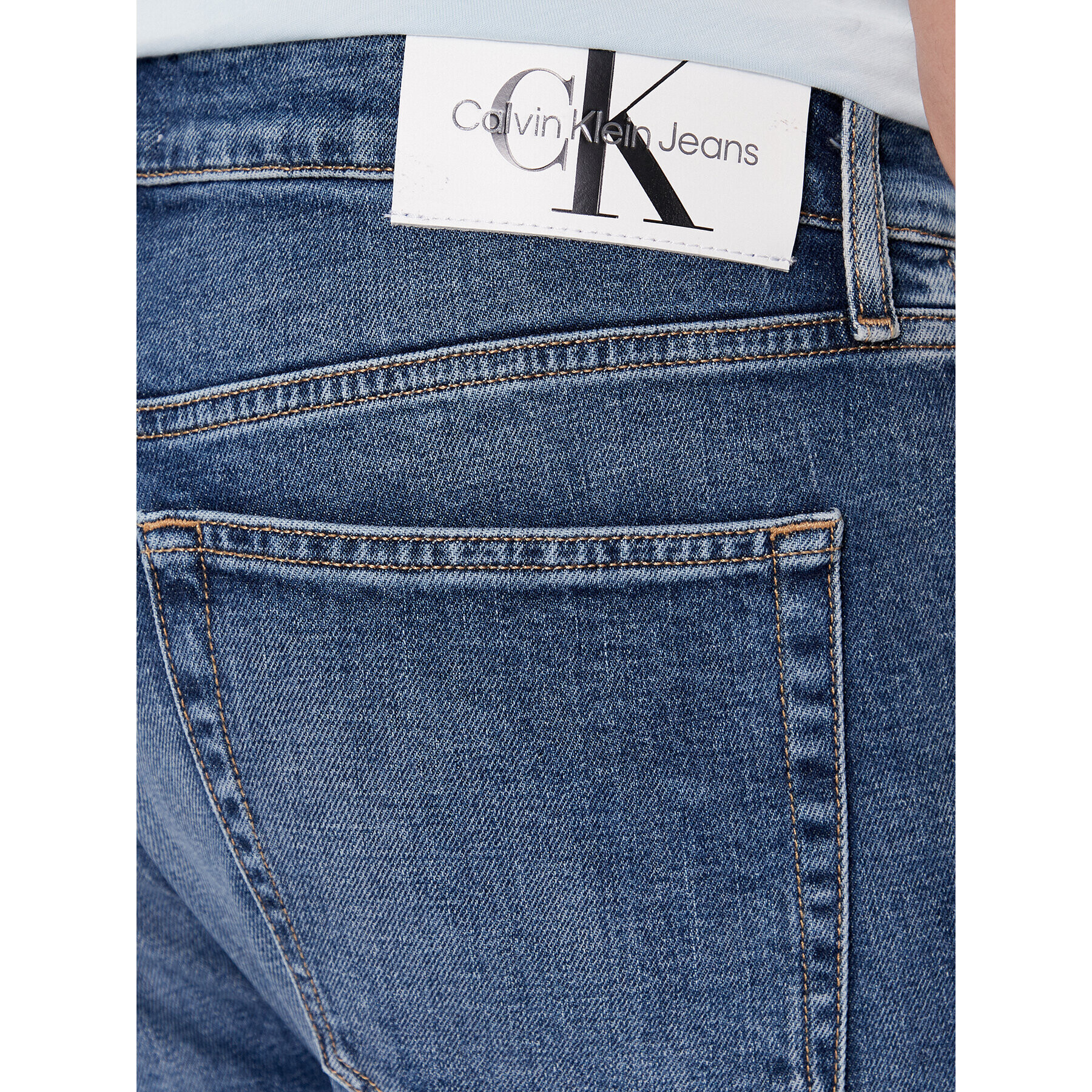 Calvin Klein Jeans Дънки J30J324193 Син Slim Taper Fit - Pepit.bg