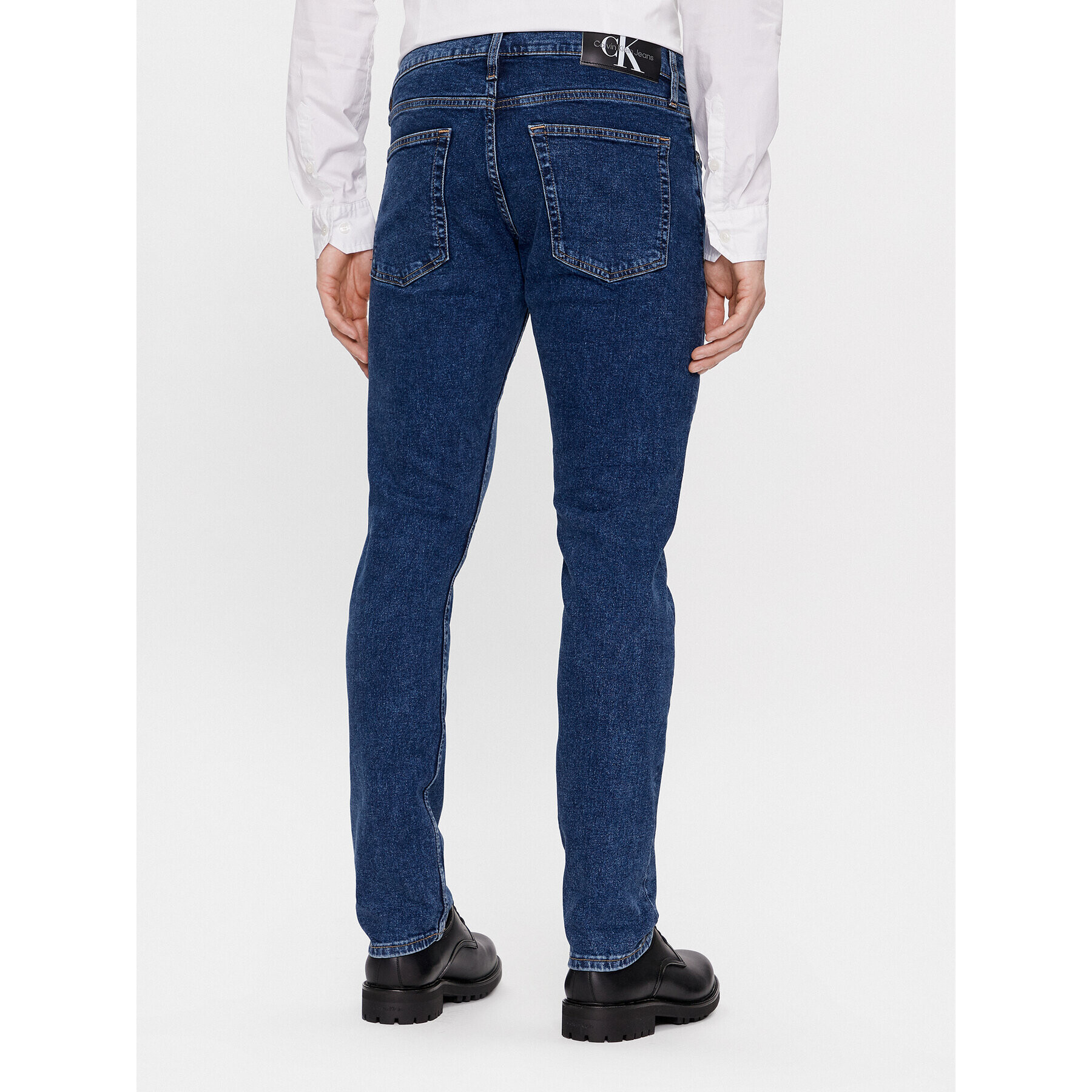 Calvin Klein Jeans Дънки J30J324194 Син Slim Fit - Pepit.bg