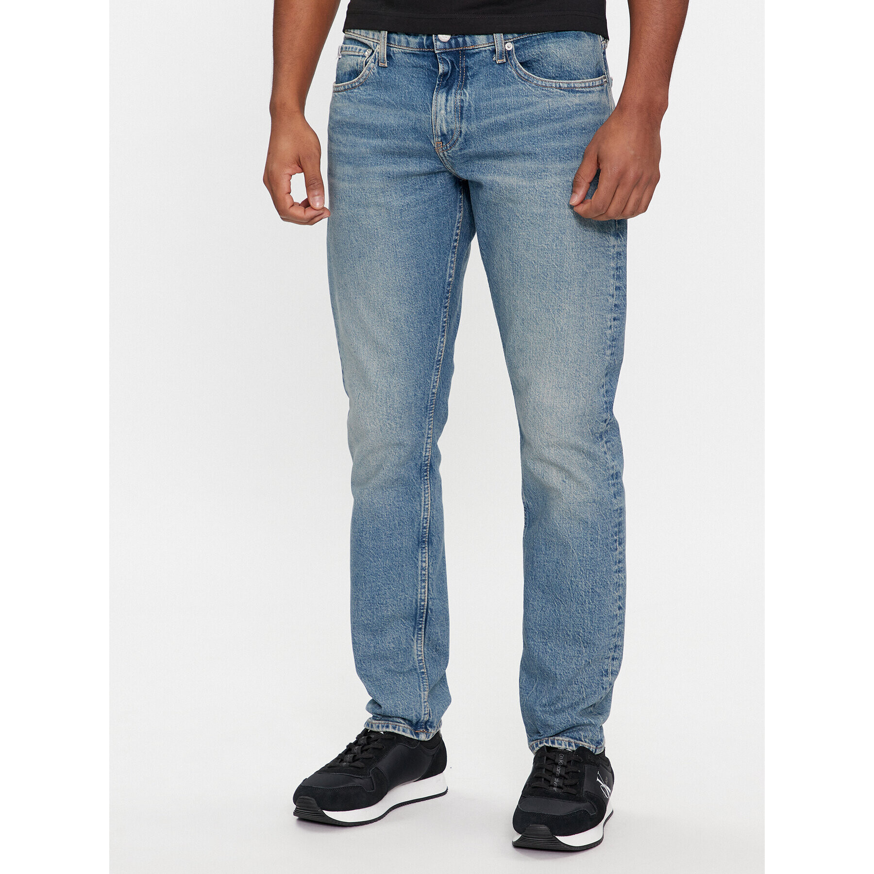 Calvin Klein Jeans Дънки J30J324202 Син Slim Fit - Pepit.bg