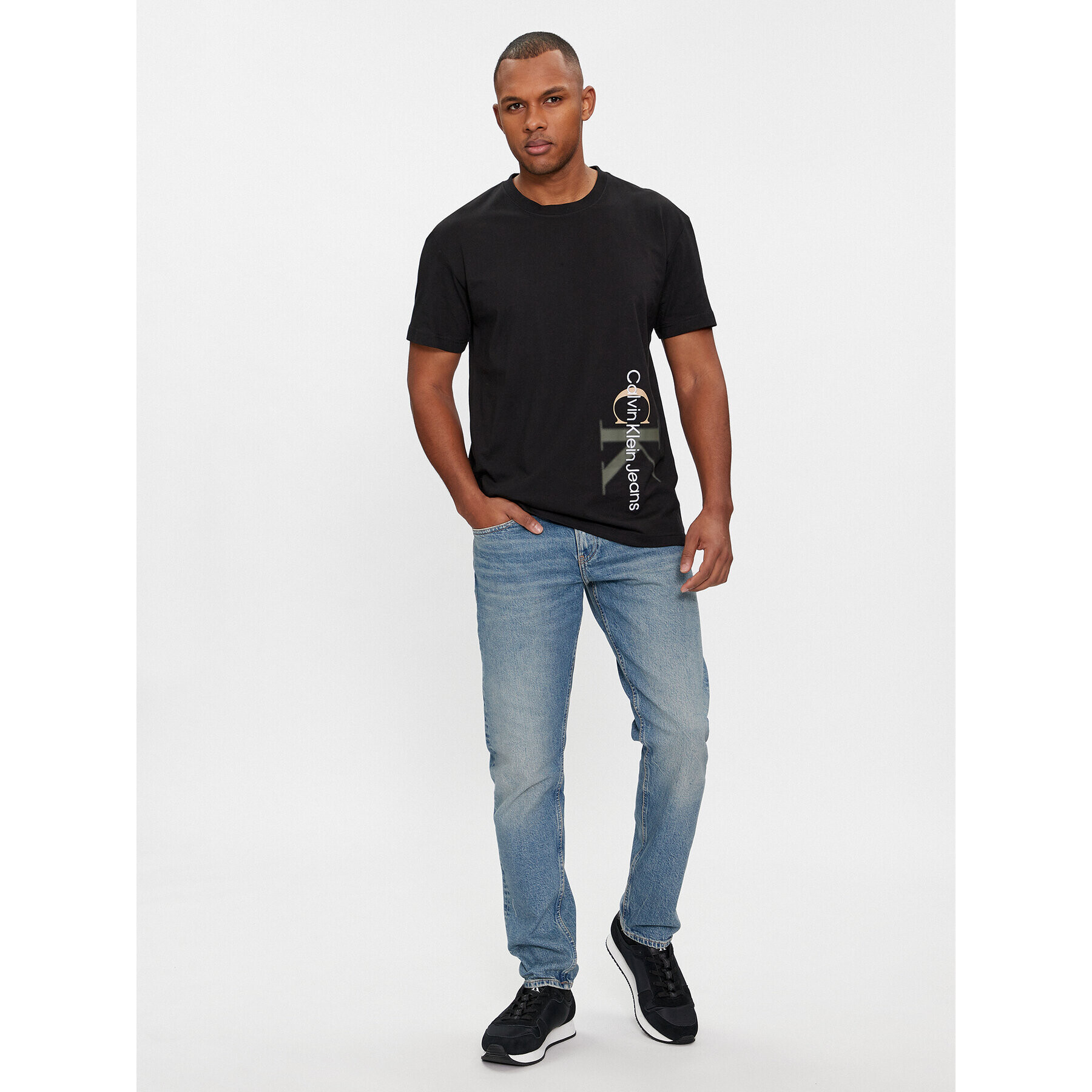 Calvin Klein Jeans Дънки J30J324202 Син Slim Fit - Pepit.bg