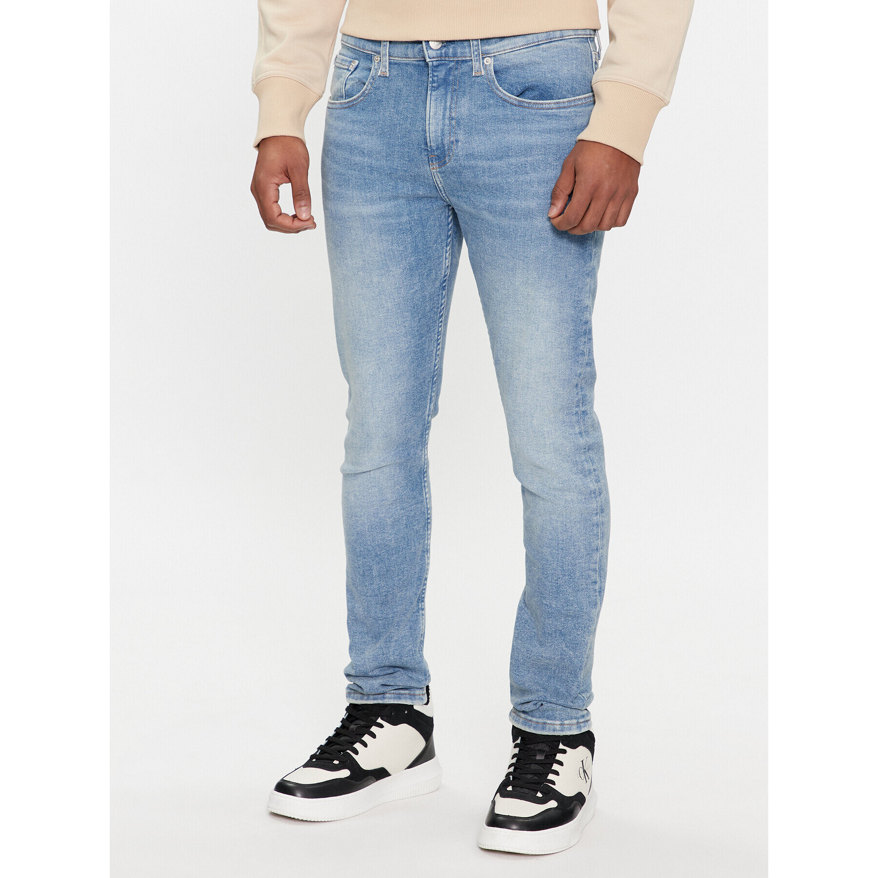 Calvin Klein Jeans Дънки J30J324585 Син Skinny Fit - Pepit.bg