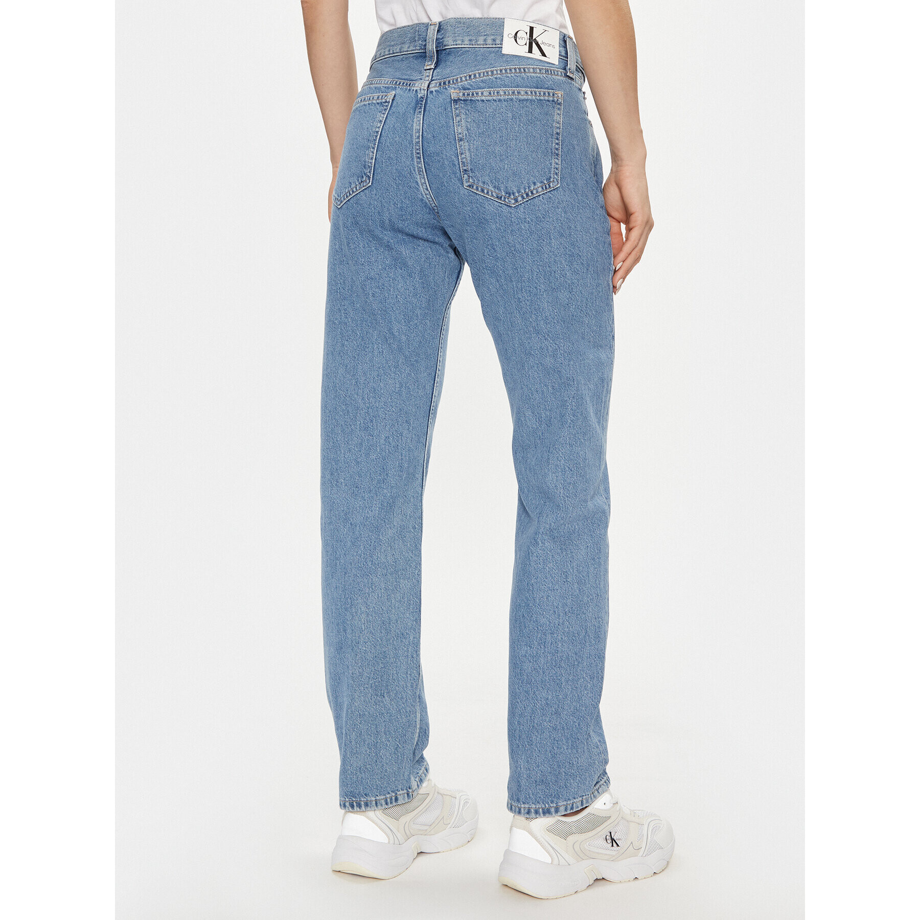 Calvin Klein Jeans Дънки Low Rise Straight J20J222439 Син Straight Fit - Pepit.bg