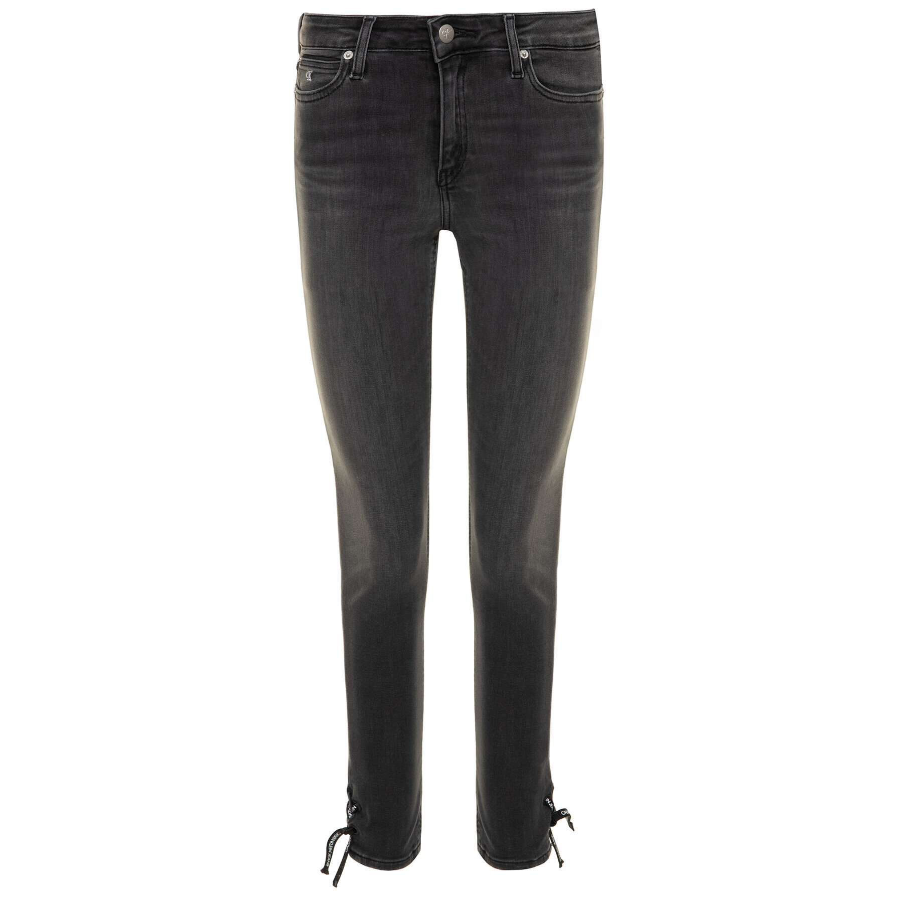 Calvin Klein Jeans Дънки Skinny Fit 001 Ankle J20J213857 Черен Super Skinny Fit - Pepit.bg