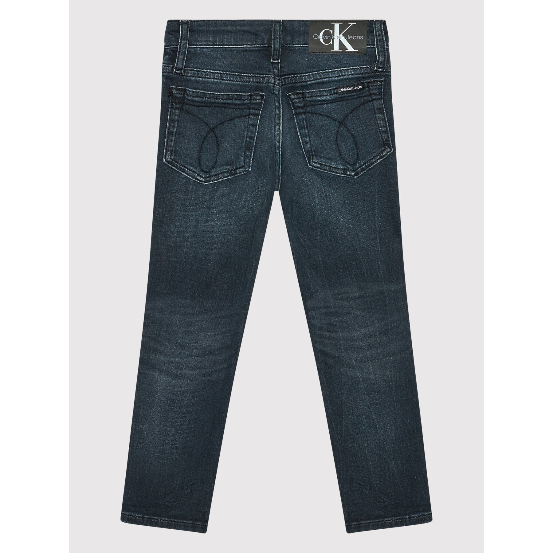 Calvin Klein Jeans Дънки Slim Blue Black IB0IB01078 Тъмносин Slim Fit - Pepit.bg