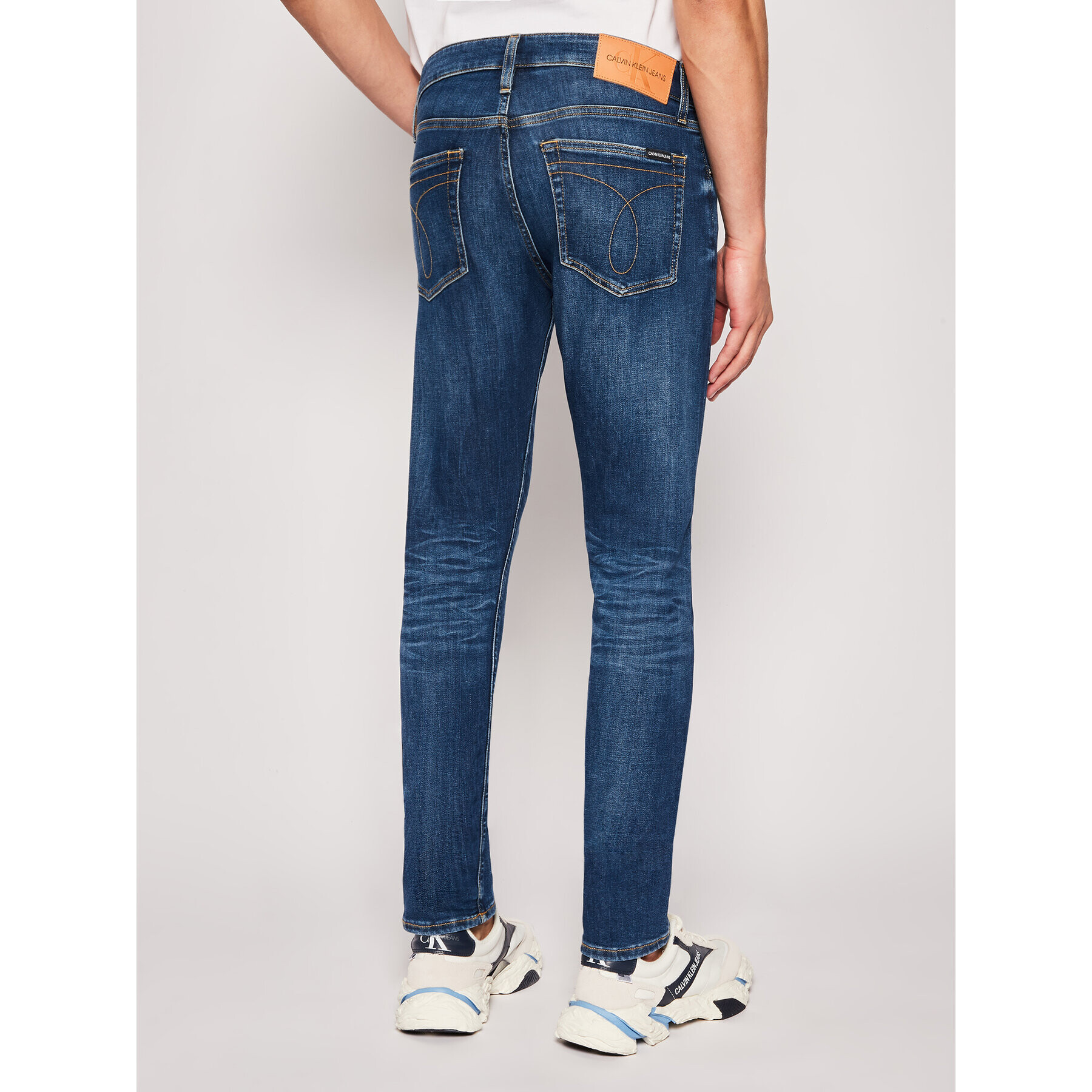 Calvin Klein Jeans Дънки тип Slim Fit Da142 J30J315354 Тъмносин Slim Fit - Pepit.bg