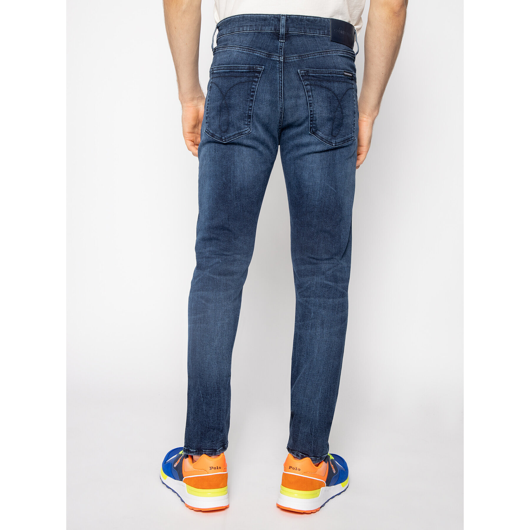 Calvin Klein Jeans Дънки тип Slim Fit J30J314615 Тъмносин Slim Taper - Pepit.bg