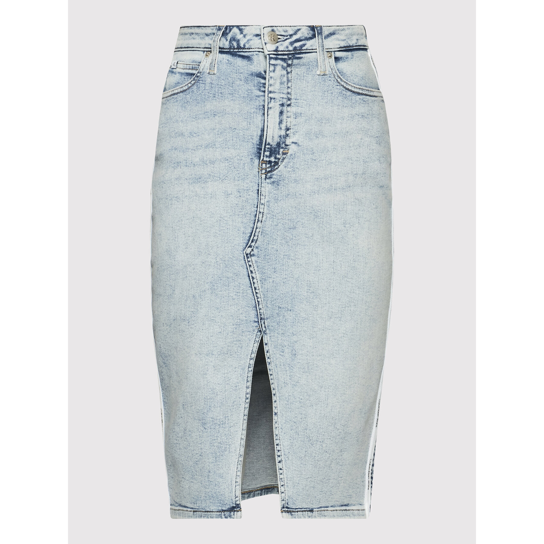 Calvin Klein Jeans Дънкова пола J20J218473 Син Regular Fit - Pepit.bg
